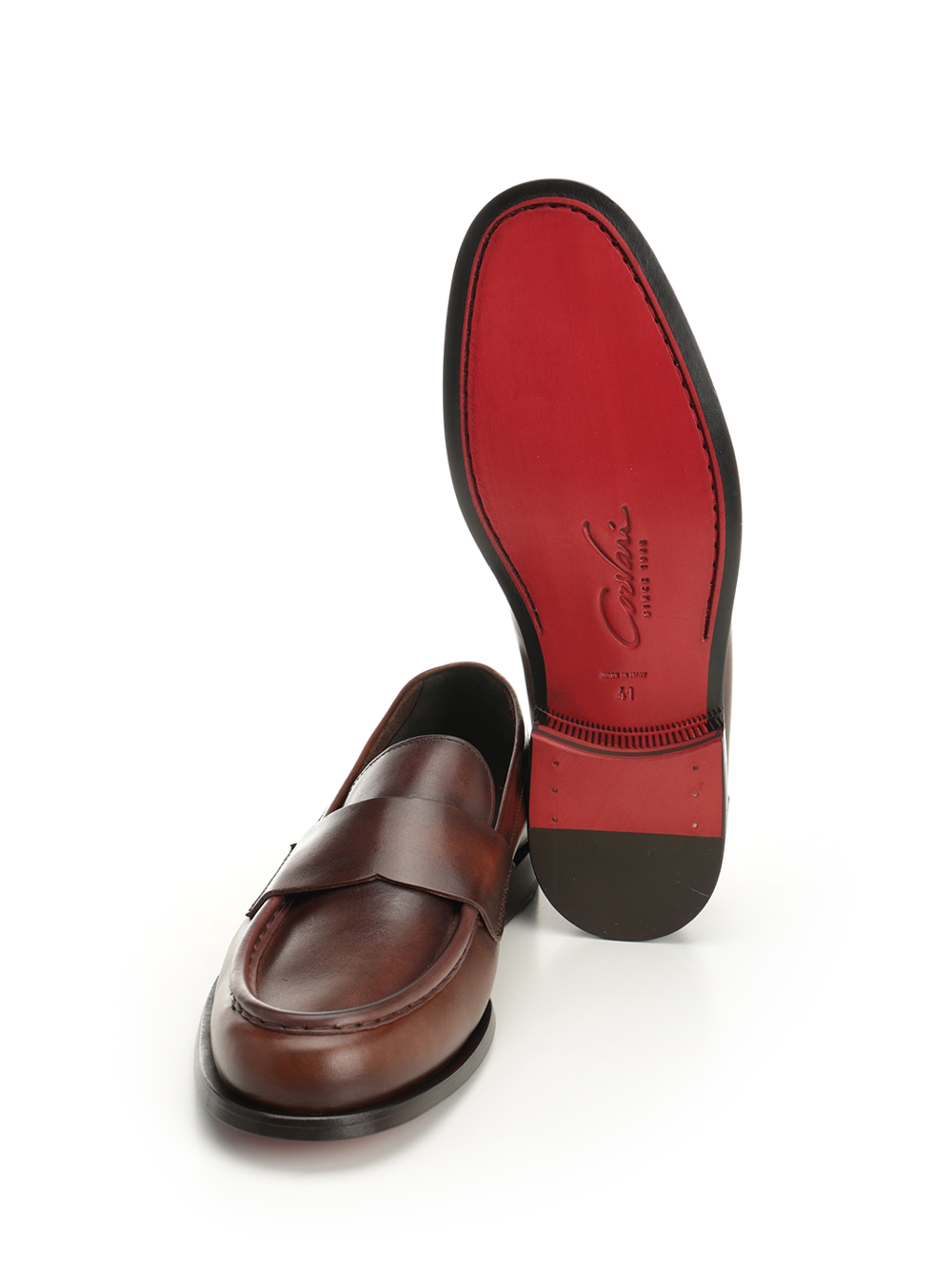 Brown mocassin 1866CLUBBINTABACCO (Corvari / ローファー ) | Corvari (コルバリ)(4)