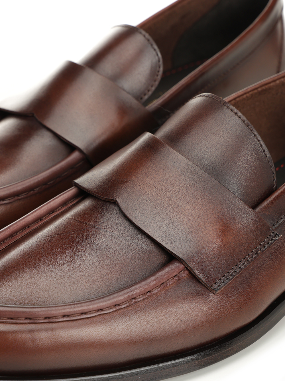 Brown mocassin 1866CLUBBINTABACCO (Corvari / ローファー ) | Corvari (コルバリ)(6)