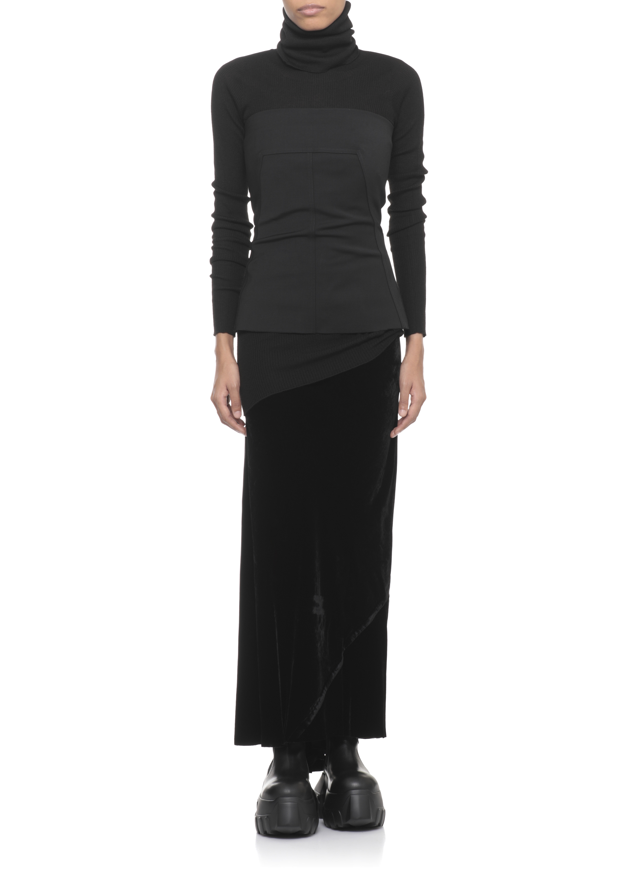 Rick Owens Skirts Black RP02E4334V09 (Rick Owens / スカート ) | Rick Owens (リック オウエンス)(4)