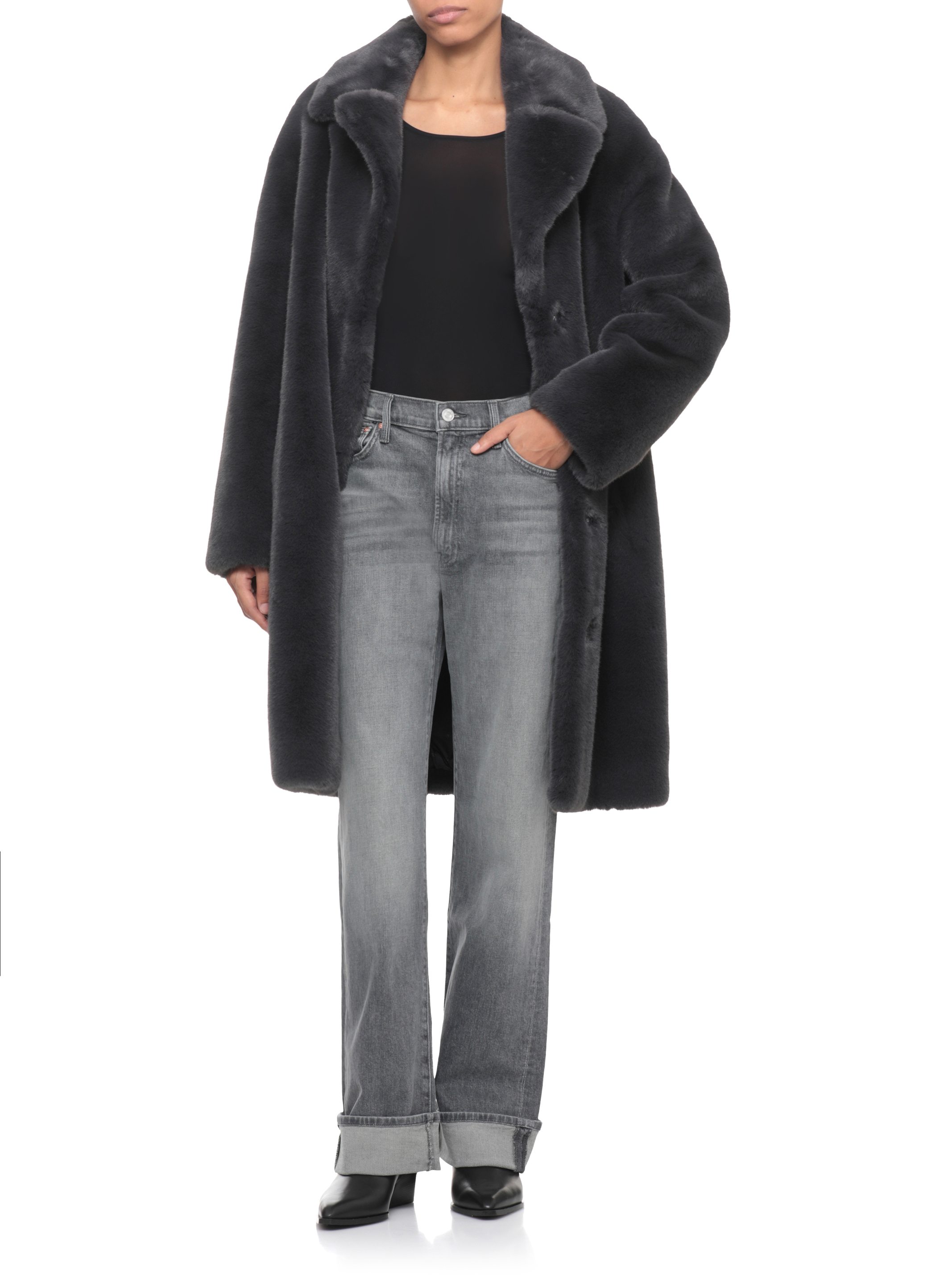 Mother Jeans Grey 10968515THEDODGERSKIMPSuperOSH (MOTHER / ジーンズ ) | MOTHER (マザー)(4)