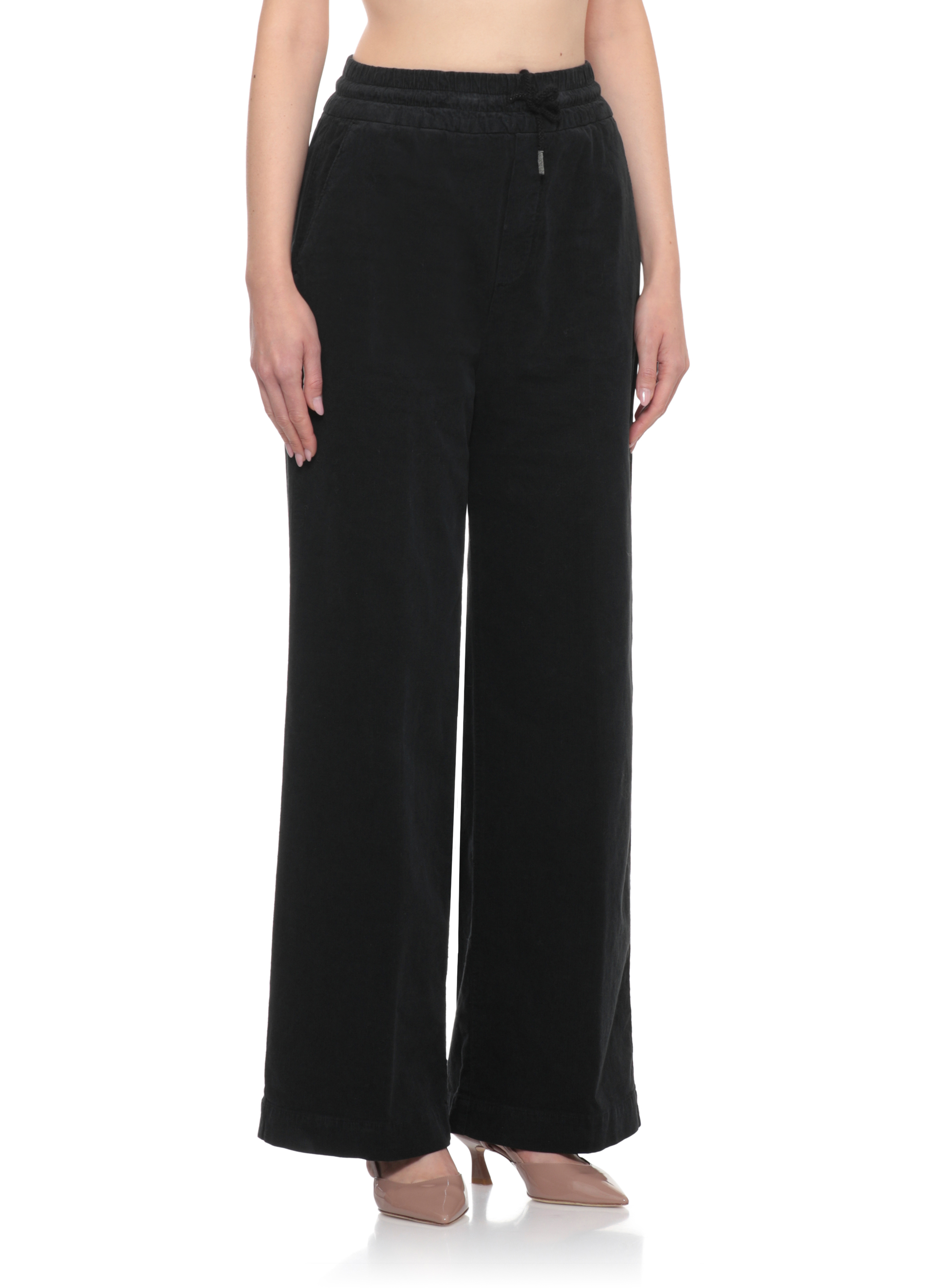 Panicale Trousers Black D370062PA37D600990 (PANICALE / パンツ ) | PANICALE (パニカーレ)(1)