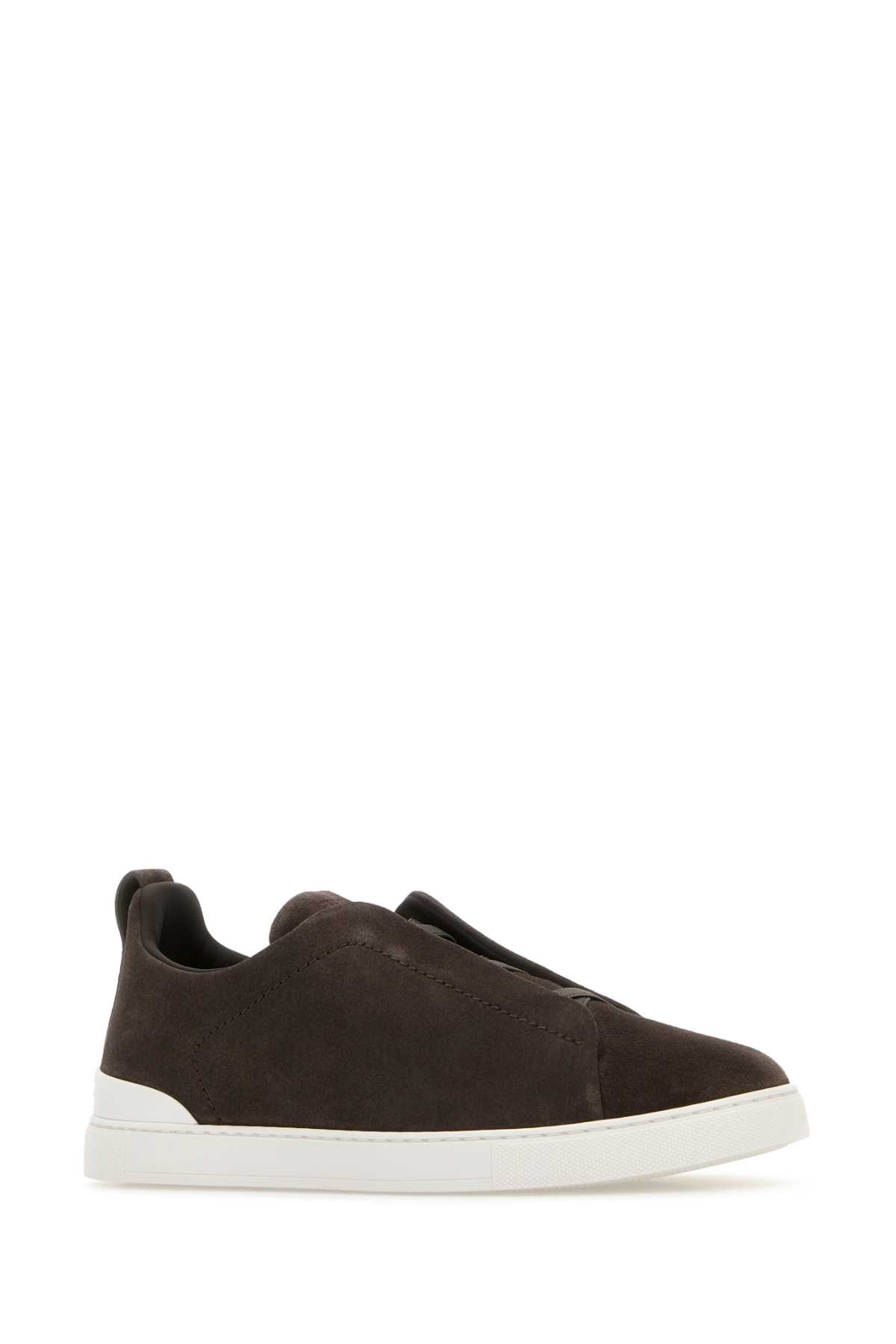 Brown suede Triple Stitch slip ons RLHSOYS4667ZFGG (ZEGNA / スニーカー ) | ZEGNA (ゼニア)(1)