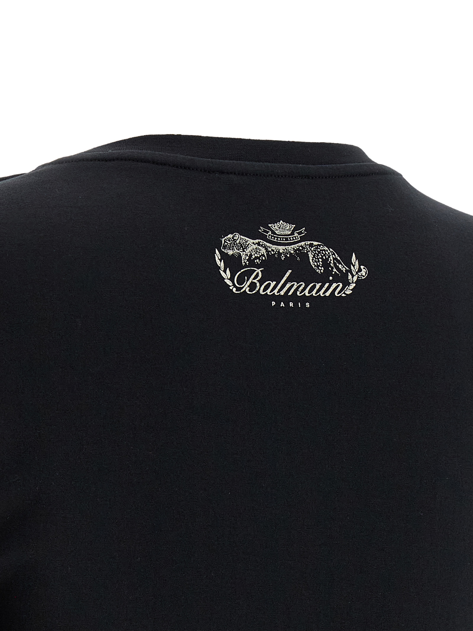 Knotted crop t-shirt FF0EE012GF23EDY (Balmain / Tシャツ・カットソー ) | Balmain (バルマン)(3)