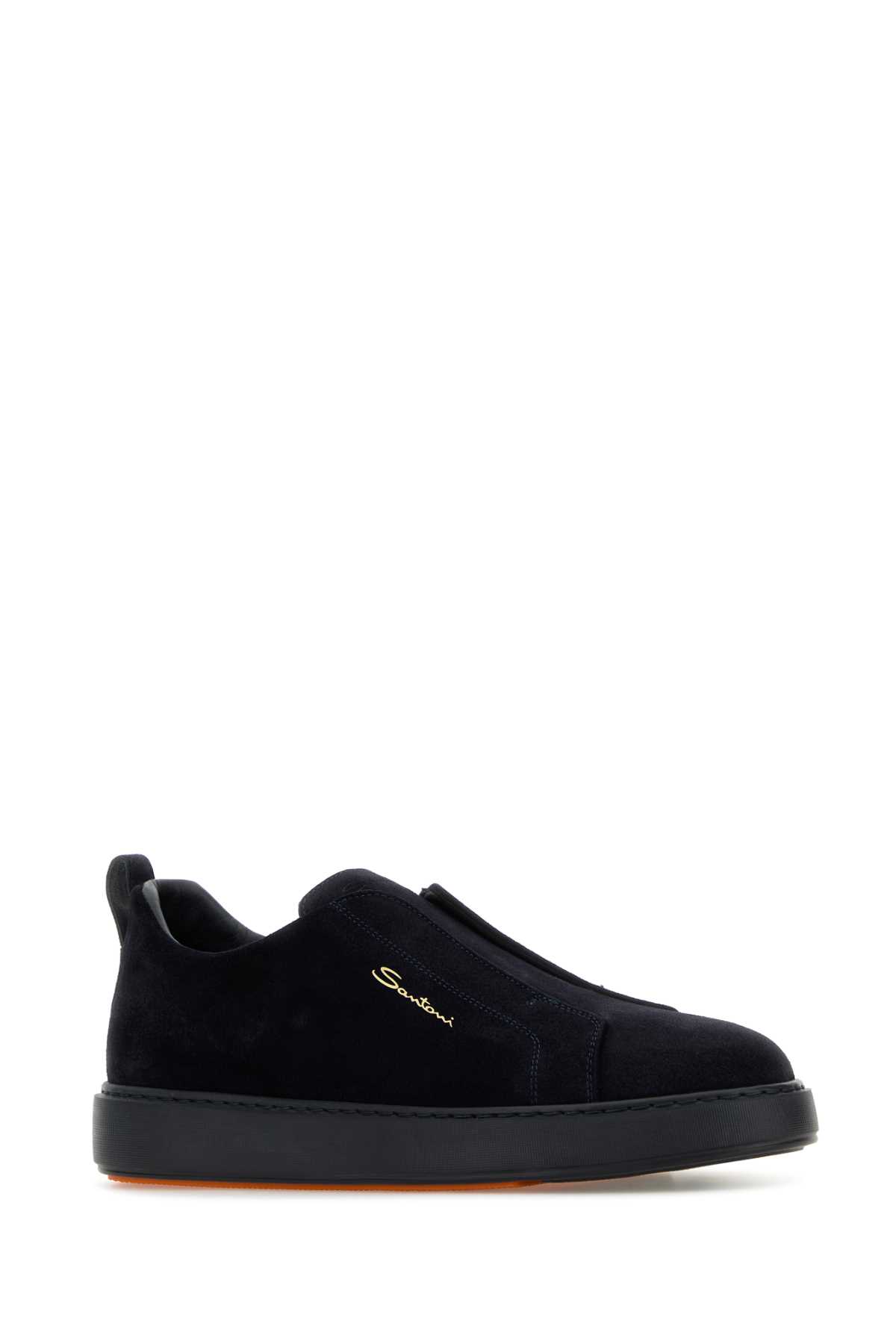 Black suede slip ons MBCD21995OCATSEYU60 (Santoni / スニーカー ) | Santoni (サントーニ)(1)