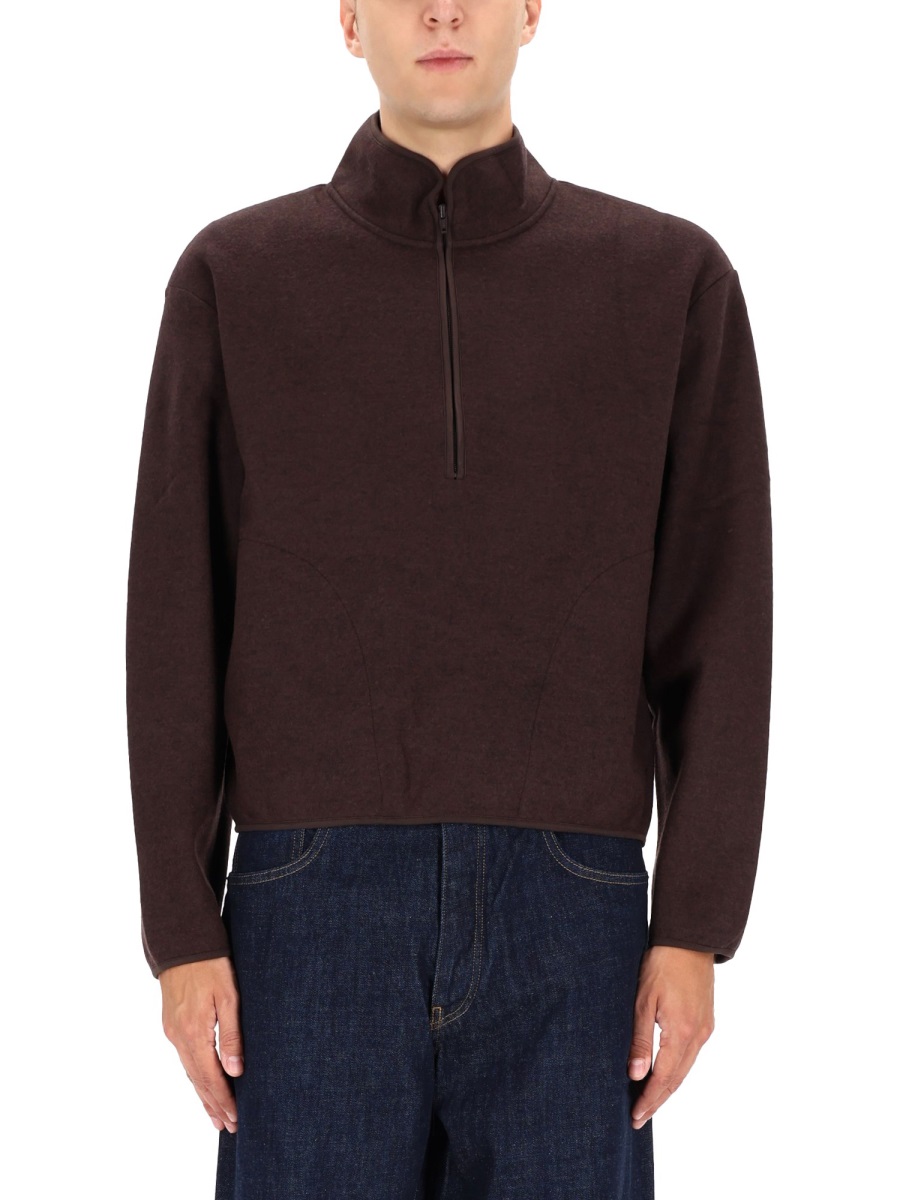 HALF ZIPPER SWEATSHIRT 2055BROWN (SUNFLOWER / スウェット・フーディー ) | SUNFLOWER (サンフラワー)