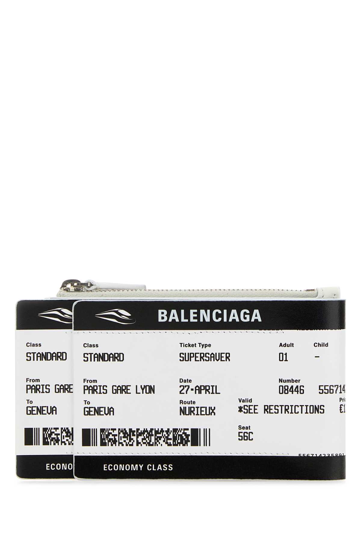 Printed canvas Carta Di Imbarco Passport card holder 8465732AB5A1090 (Balenciaga / 財布・カードケース ) | Balenciaga (バレンシアガ)