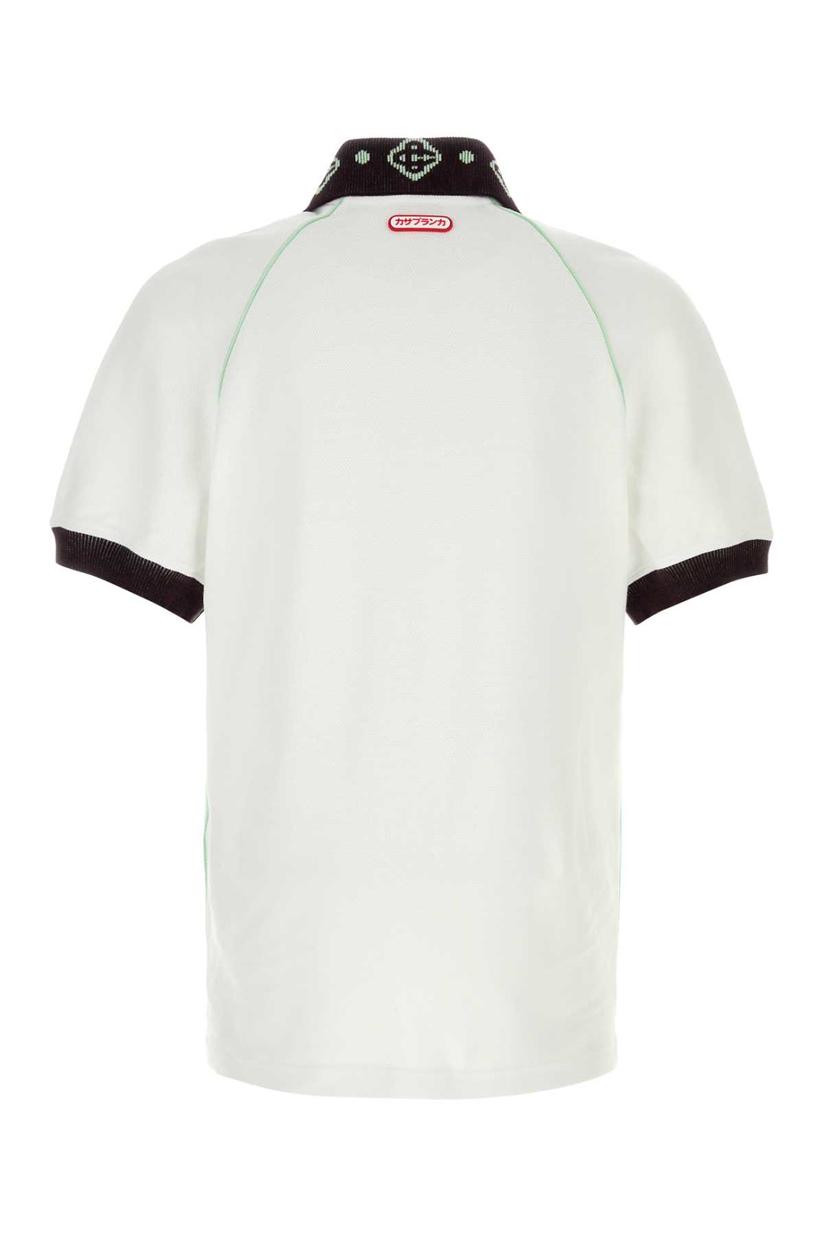 White piquet polo shirt MAW25JTP43501BRIGHTWHITE (Casablanca / ポロシャツ ) | Casablanca (カサブランカ)(1)