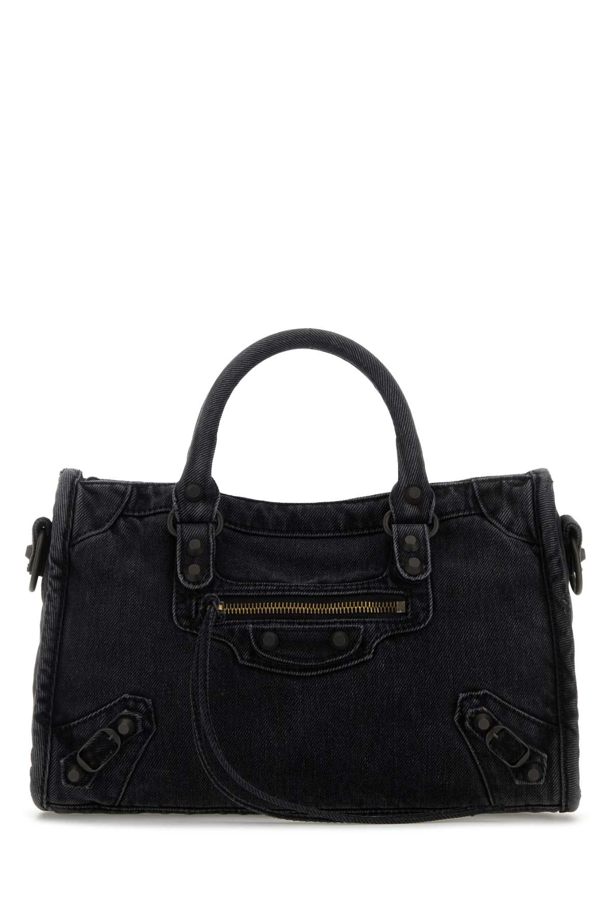 Black denim small Le City handbag 8114422AB1S1000 (Balenciaga / ハンドバッグ・ショルダーバッグ ) | Balenciaga (バレンシアガ)