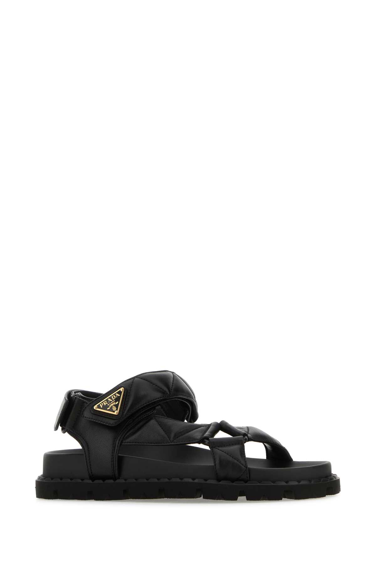 Black nappa leather sandals 1X433NF020038F0002 (Prada / サンダル ) | Prada (プラダ)(1)