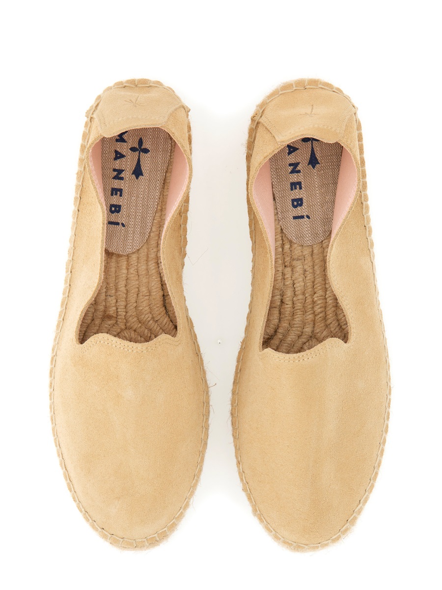 ESPADRILLE PLATFORM HAMPTONS K11D0SUEDECHAMPAGNEBEIGE (MANEBI / フラットシューズ ) | MANEBI (マネビ)(1)