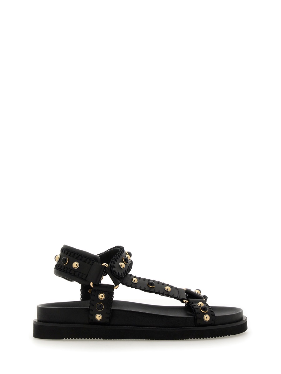 LEATHER SANDAL UTOPIA01SOFTBRASILBLACK (ASH / サンダル ) | ASH (アッシュ)