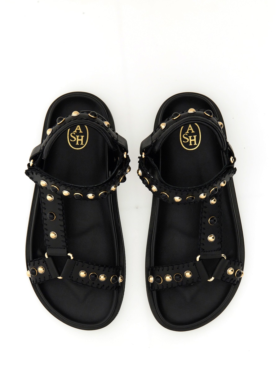 LEATHER SANDAL UTOPIA01SOFTBRASILBLACK (ASH / サンダル ) | ASH (アッシュ)(1)