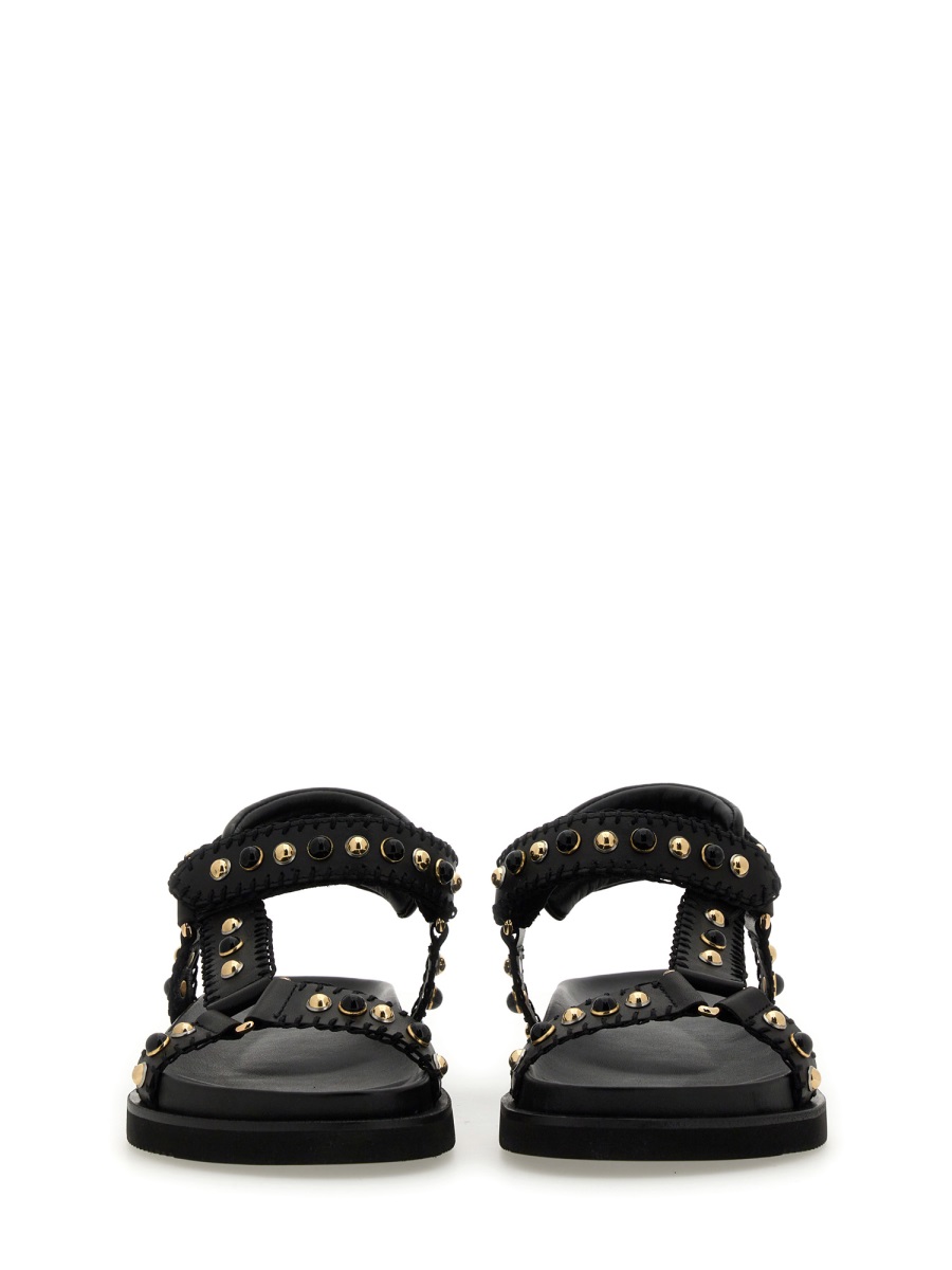 LEATHER SANDAL UTOPIA01SOFTBRASILBLACK (ASH / サンダル ) | ASH (アッシュ)(4)