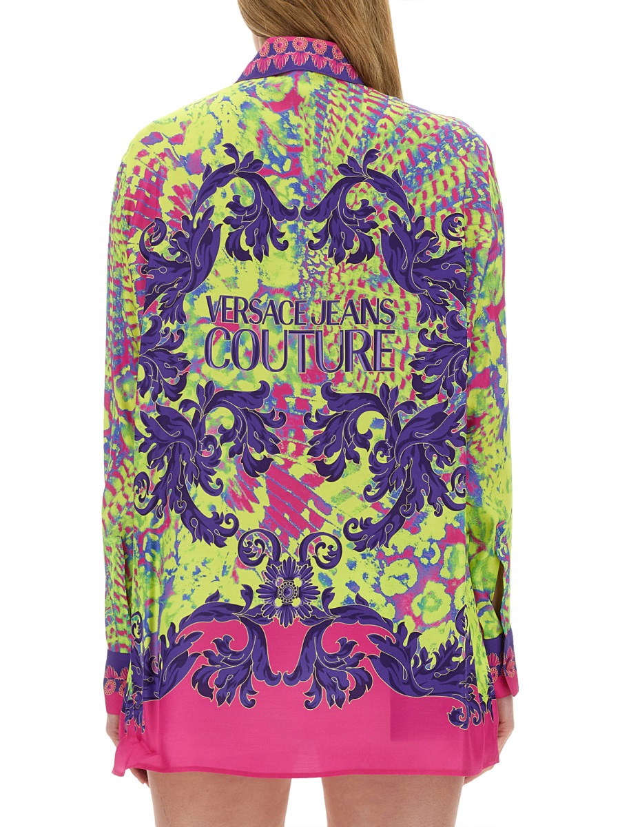 SHIRT WITH PRINT AND LOGO 76HAL2P2NS448609 (VERSACE JEANS COUTURE / シャツ・ブラウス ) | VERSACE JEANS COUTURE (ヴェルサーチェ ジーンズ クチュール)(2)