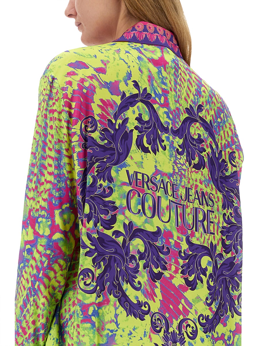 SHIRT WITH PRINT AND LOGO 76HAL2P2NS448609 (VERSACE JEANS COUTURE / シャツ・ブラウス ) | VERSACE JEANS COUTURE (ヴェルサーチェ ジーンズ クチュール)(3)
