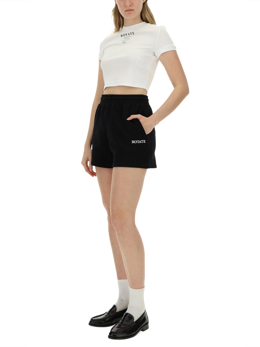 T-SHIRT WITH LOGO 112990400BCR966400 (ROTATE / Tシャツ・カットソー ) | ROTATE (ロテート)(1)