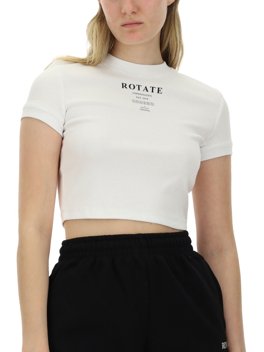 T-SHIRT WITH LOGO 112990400BCR966400 (ROTATE / Tシャツ・カットソー ) | ROTATE (ロテート)(3)