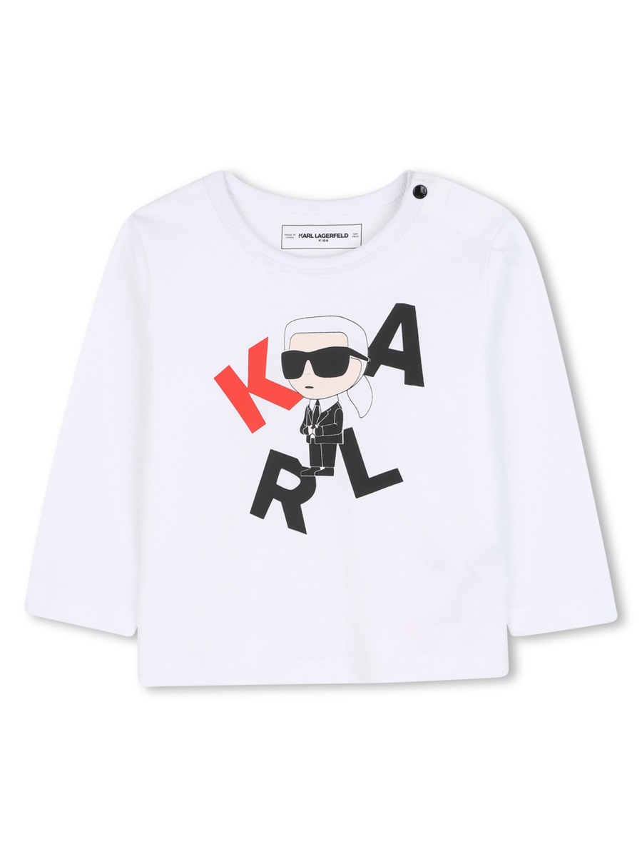T-SHIRT WITH LOGO Z30969K10P (KARL LAGERFELD / Tシャツ・カットソー ) | KARL LAGERFELD (カール・ラガーフェルド)