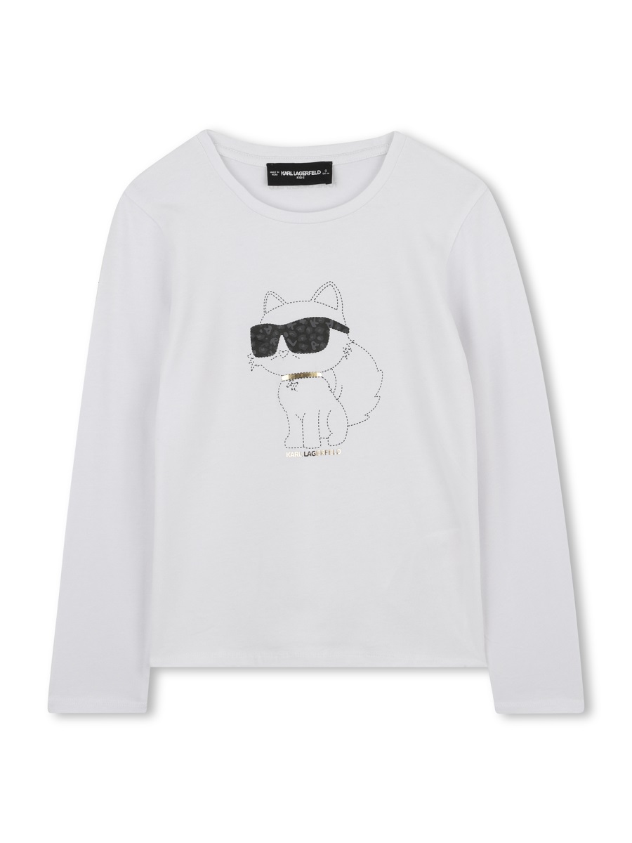 T-SHIRT WITH LOGO Z30938K10P (KARL LAGERFELD / Tシャツ・カットソー ) | KARL LAGERFELD (カール・ラガーフェルド)