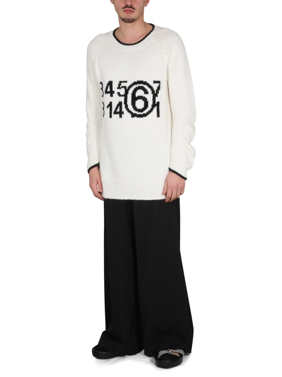 JERSEY WITH LOGO S52GP0148S18190002F (MM6 Maison Margiela / ニット・セーター・カーディガン ) | MM6 Maison Margiela (エムエムシックス)(1)