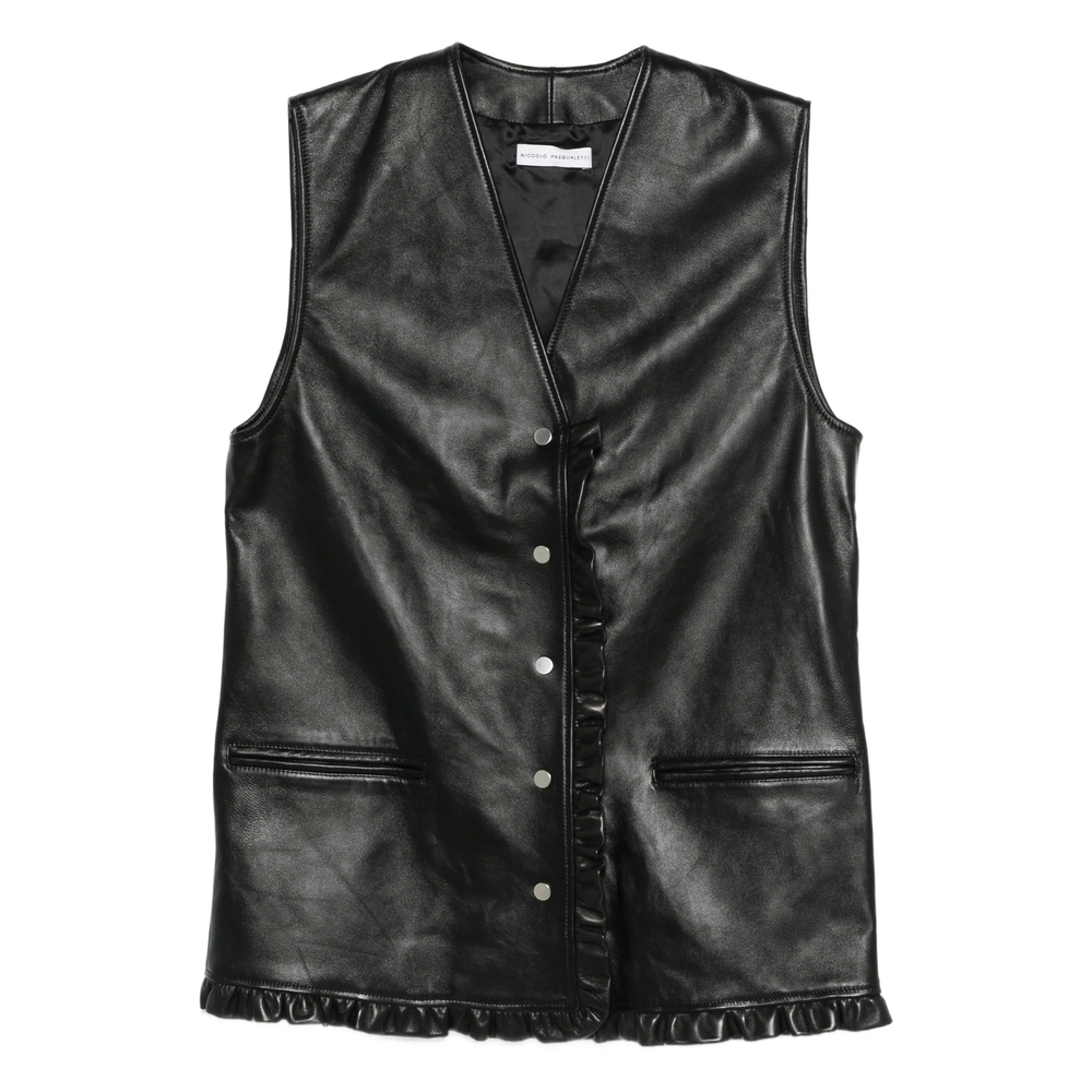 Leather Waistcoat Niccolò Pasqualetti J013GALADKBRO (NICCOLÒ PASQUALETTI / ベスト ) | NICCOLÒ PASQUALETTI (ニコロ パスクアレッティ)