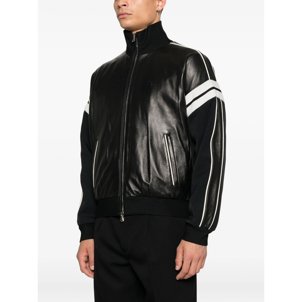 Leather Outerwear Wales Bonner MA25LE04LE02BLACK (Wales Bonner / カジュアルジャケット ) | Wales Bonner (ウェールズ ボナー)(2)