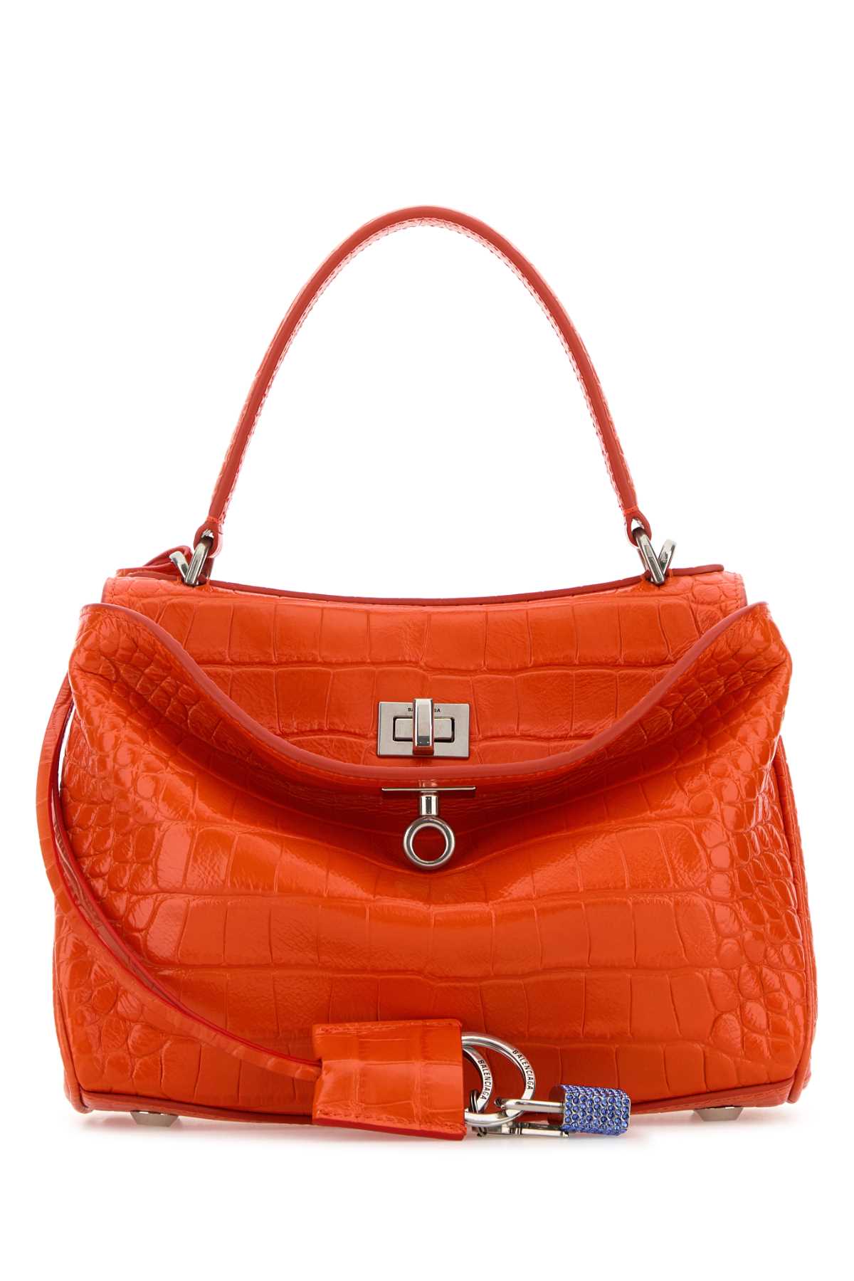 Orange leather mini Rodeo handbag 8437122AB467540 (Balenciaga / ハンドバッグ・ショルダーバッグ ) | Balenciaga (バレンシアガ)