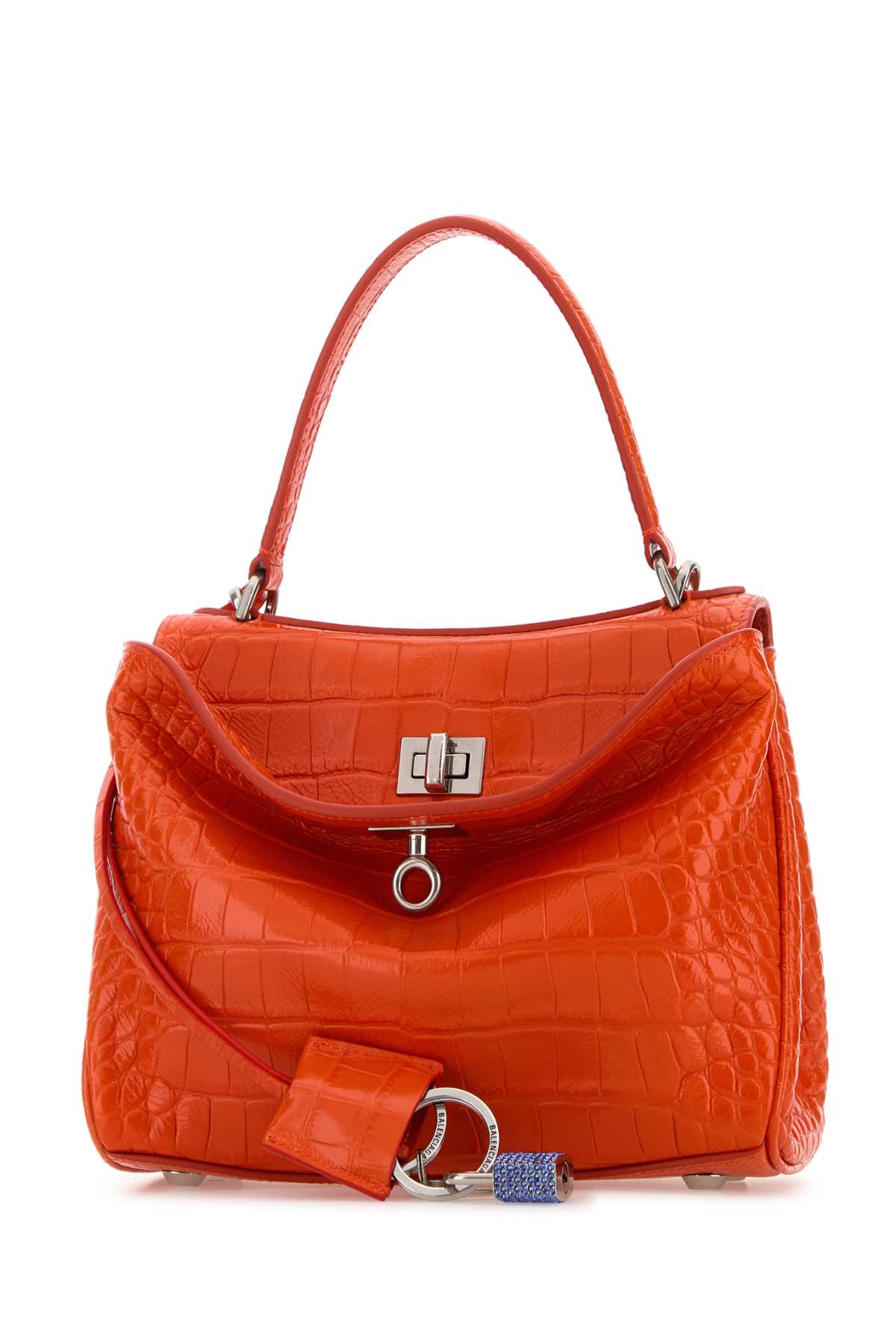 Orange leather mini Rodeo handbag 8437122AB467540 (Balenciaga / ハンドバッグ・ショルダーバッグ ) | Balenciaga (バレンシアガ)(1)