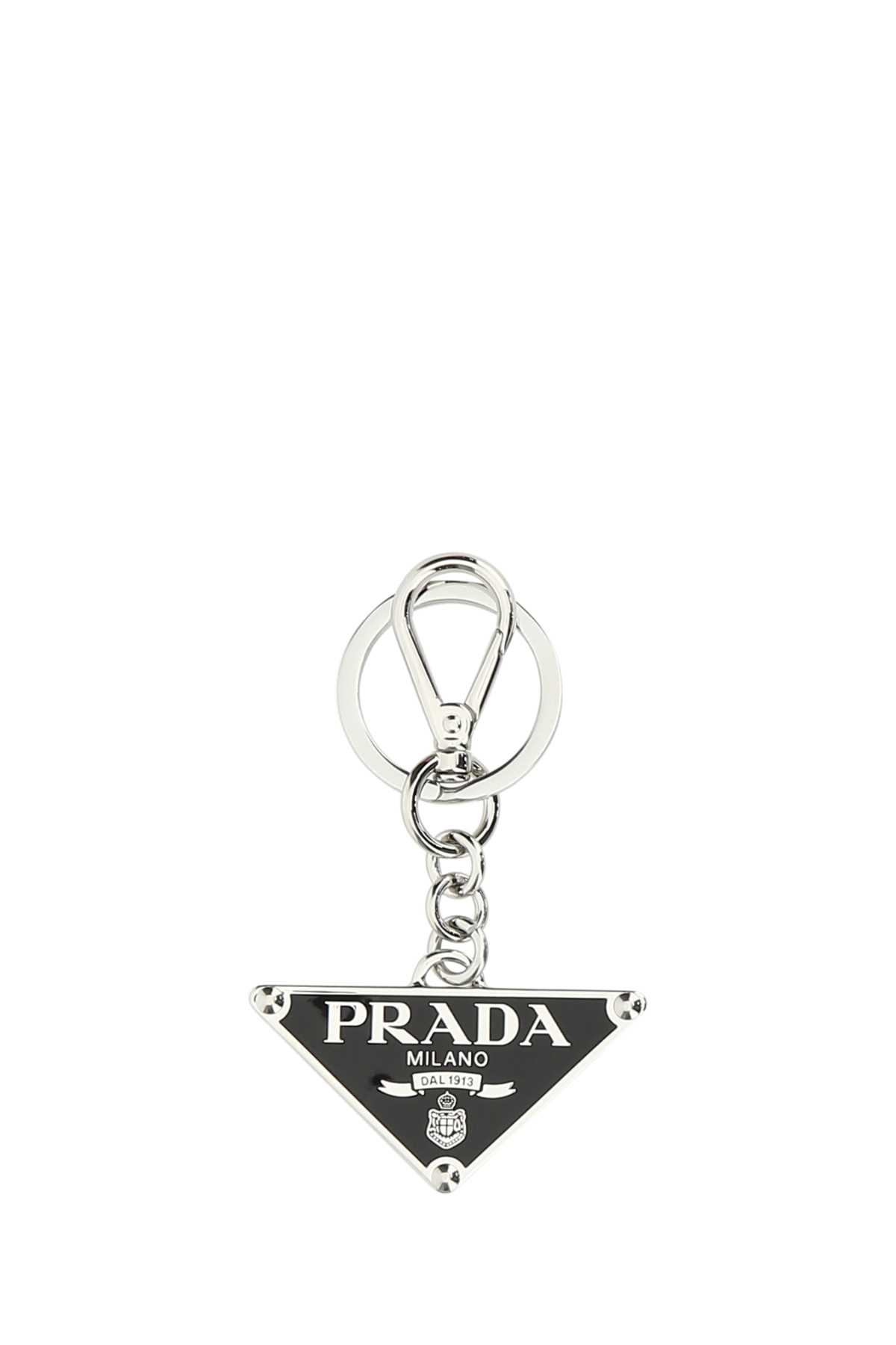 Black metal key ring 2PS05766AF0002 (Prada / キーリング・キーケース ) | Prada (プラダ)