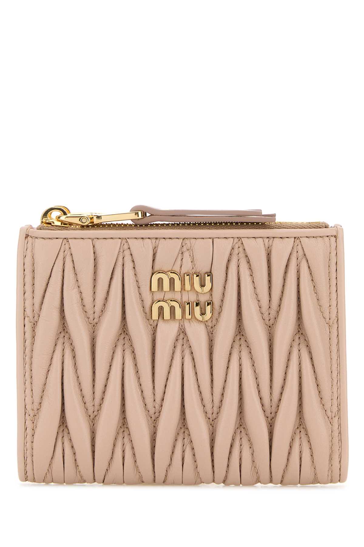 Powder pink leather wallet 5ML024AFPPF0236 (MIU MIU / 財布・カードケース ) | MIU MIU (ミュウミュウ)