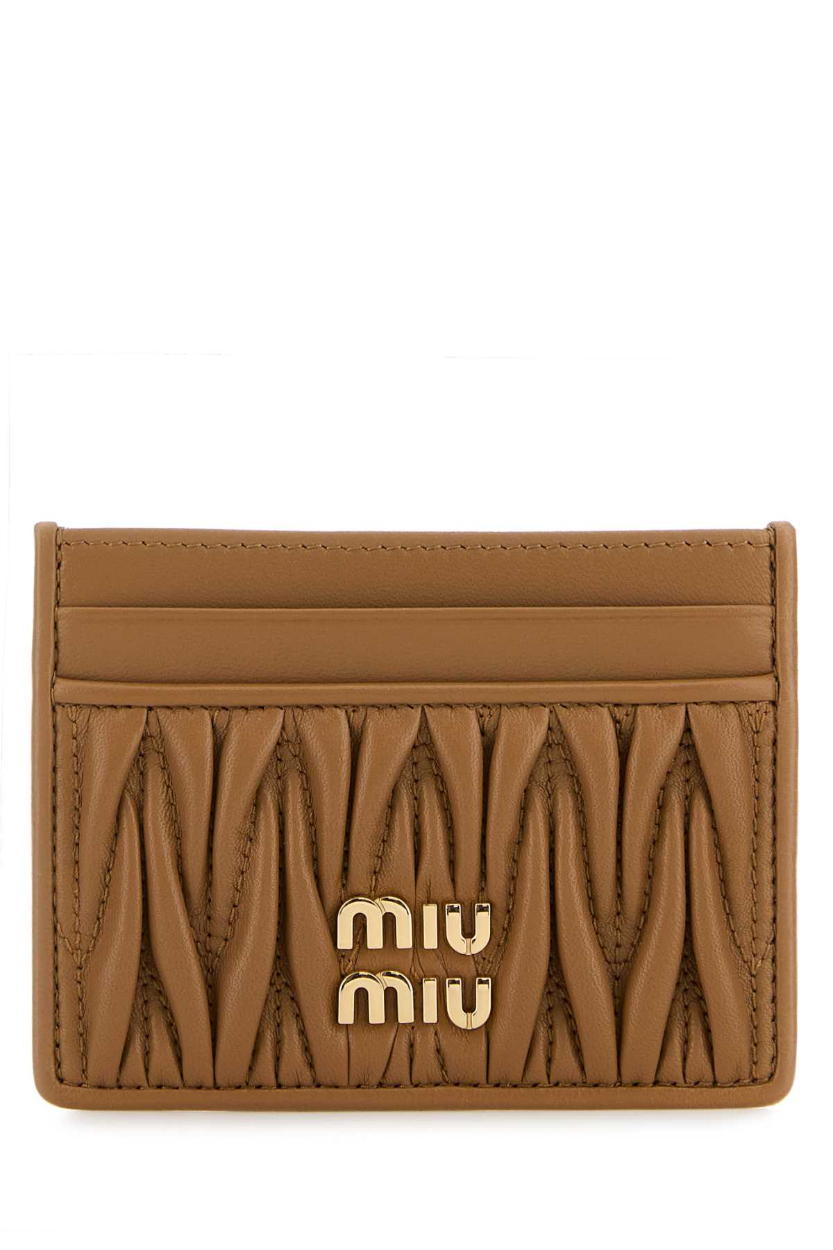Camel leather card holder 5MC076AFPPF098L (MIU MIU / 財布・カードケース ) | MIU MIU (ミュウミュウ)