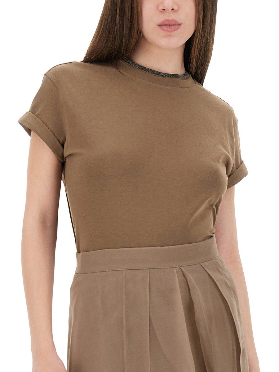 COTTON JERSEY T-SHIRT M0T18BD200C8705 (Brunello Cucinelli / Tシャツ・カットソー ) | Brunello Cucinelli (ブルネロ・クチネリ)(3)