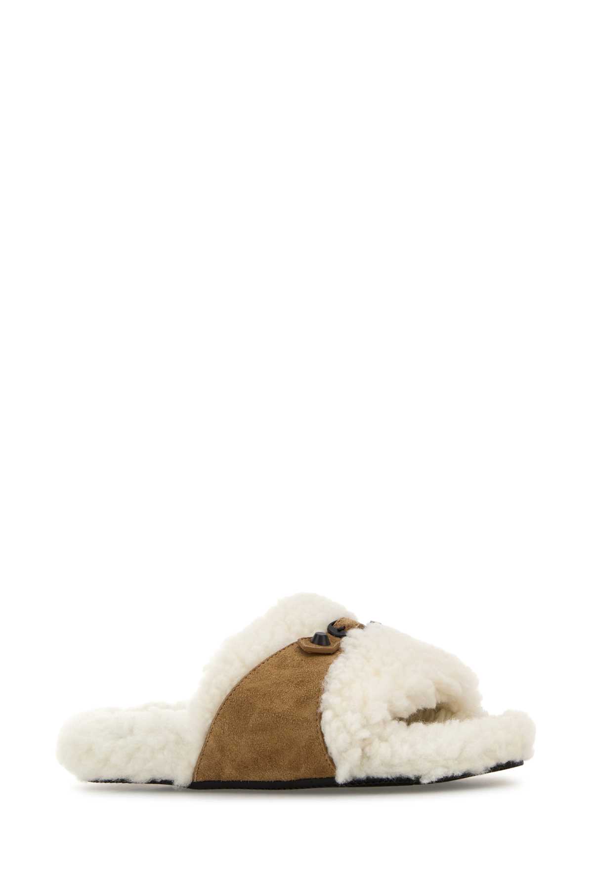 Two-tone suede and eco fur Slide Furry slippers 850938W14I39043 (Balenciaga / サンダル ) | Balenciaga (バレンシアガ)(1)