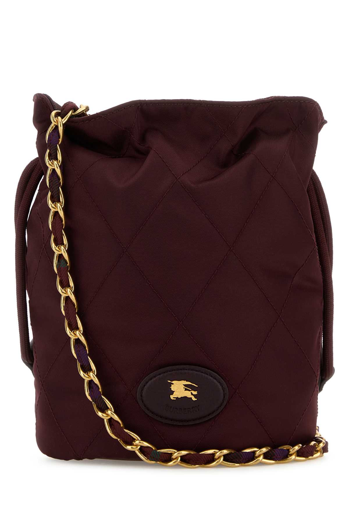 Burgundy canvas Horseshoe bucket bag 8118451C3700 (Burberry / ハンドバッグ・ショルダーバッグ ) | Burberry (バーバリー)