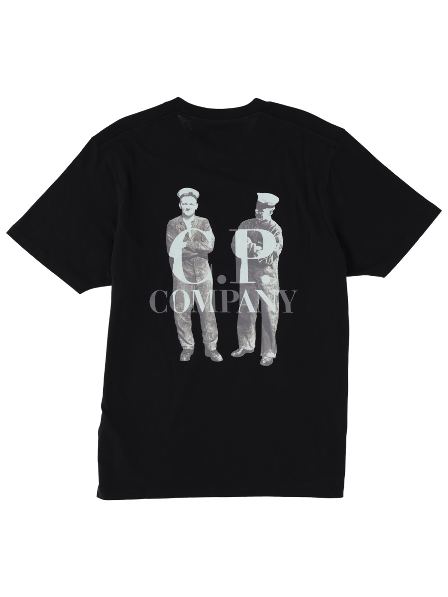 T-SHIRT WITH LOGO 19CMTS106A006586W999 (C.P. Company / Tシャツ・カットソー ) | C.P. Company (シーピーカンパニー)(1)
