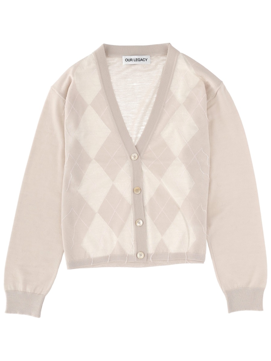CARDIGAN "IVY" W4253IBBLOSSOMARGYLEFINEWOOL (OUR LEGACY / ニット・セーター・カーディガン ) | OUR LEGACY (アワーレガシー)