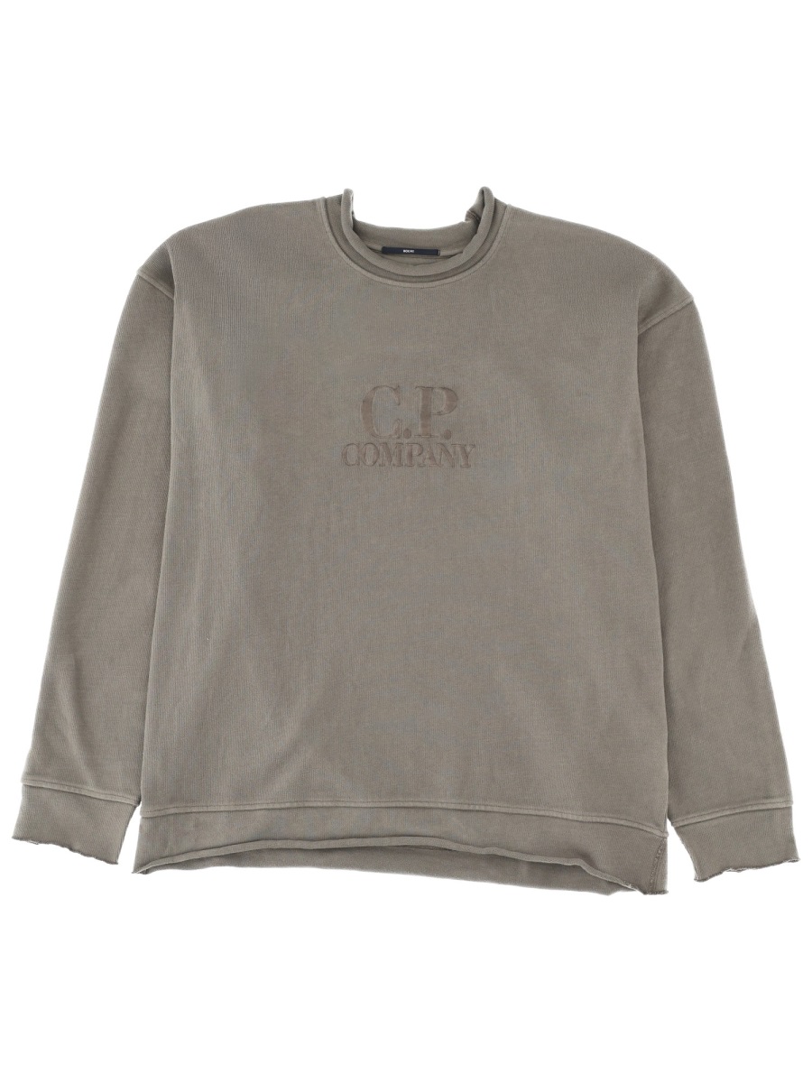 SWEATSHIRT WITH EMBOSSED LOGO 19CMSS246A110501G921 (C.P. Company / スウェット・フーディー ) | C.P. Company (シーピーカンパニー)