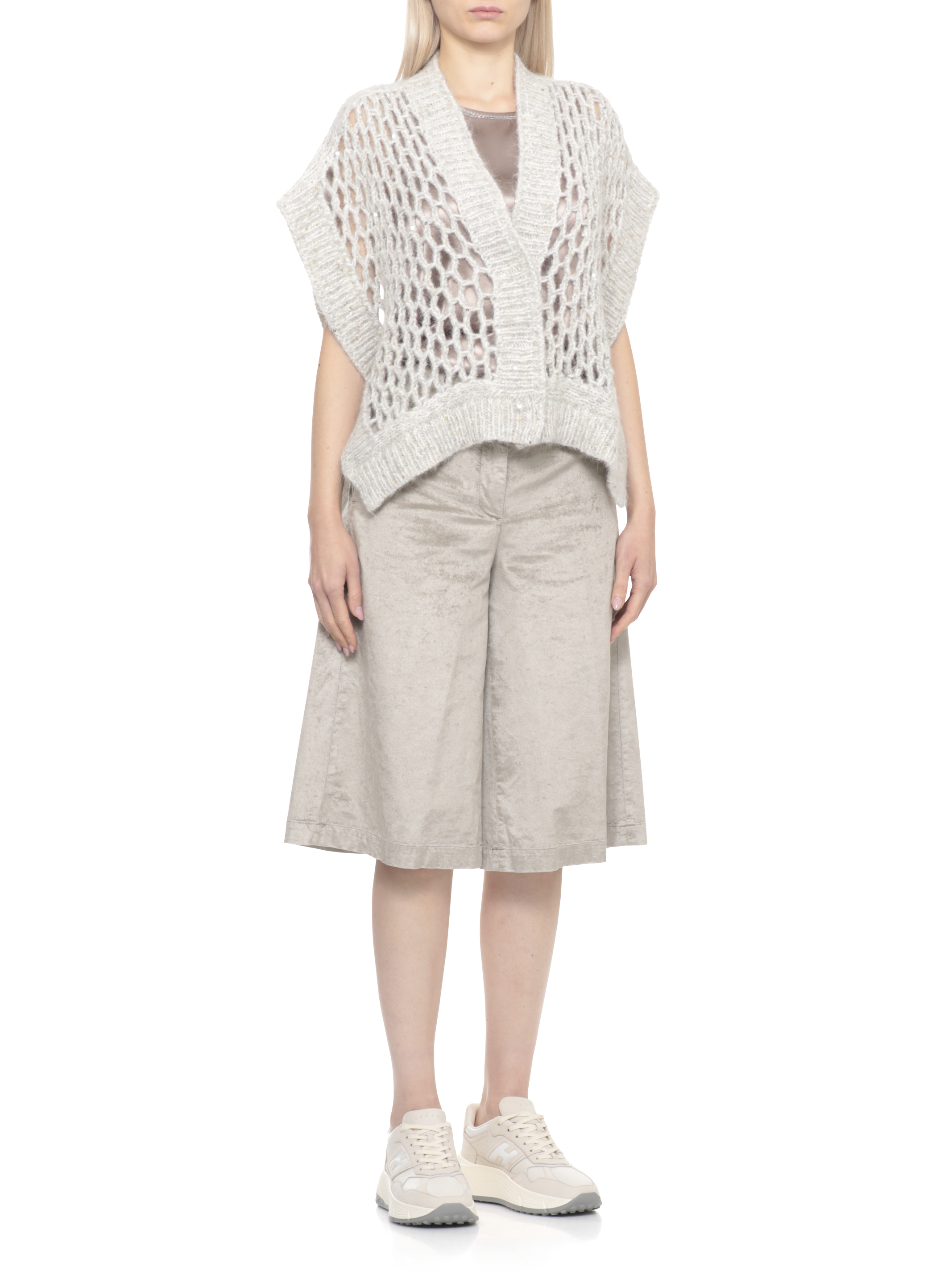 Peserico Sweaters Grey A99309F0309243976 (PESERICO / ベスト ) | PESERICO (ペセリコ)(1)