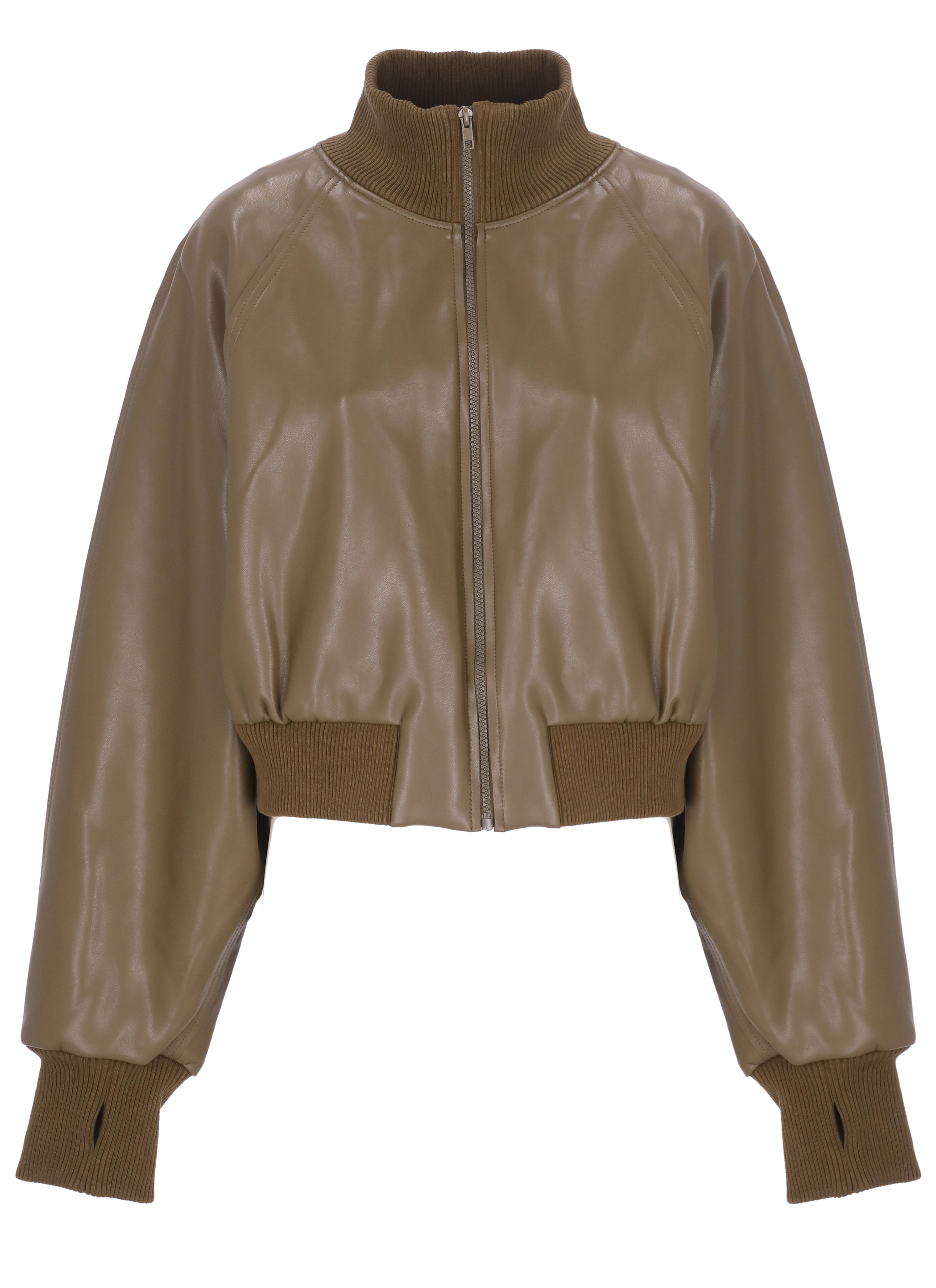 Norma Kamali Coats Brown ST3254LVR31867 (NORMA KAMALI / レザー&ファージャケット・コート ) | NORMA KAMALI (ノーマカマリ)