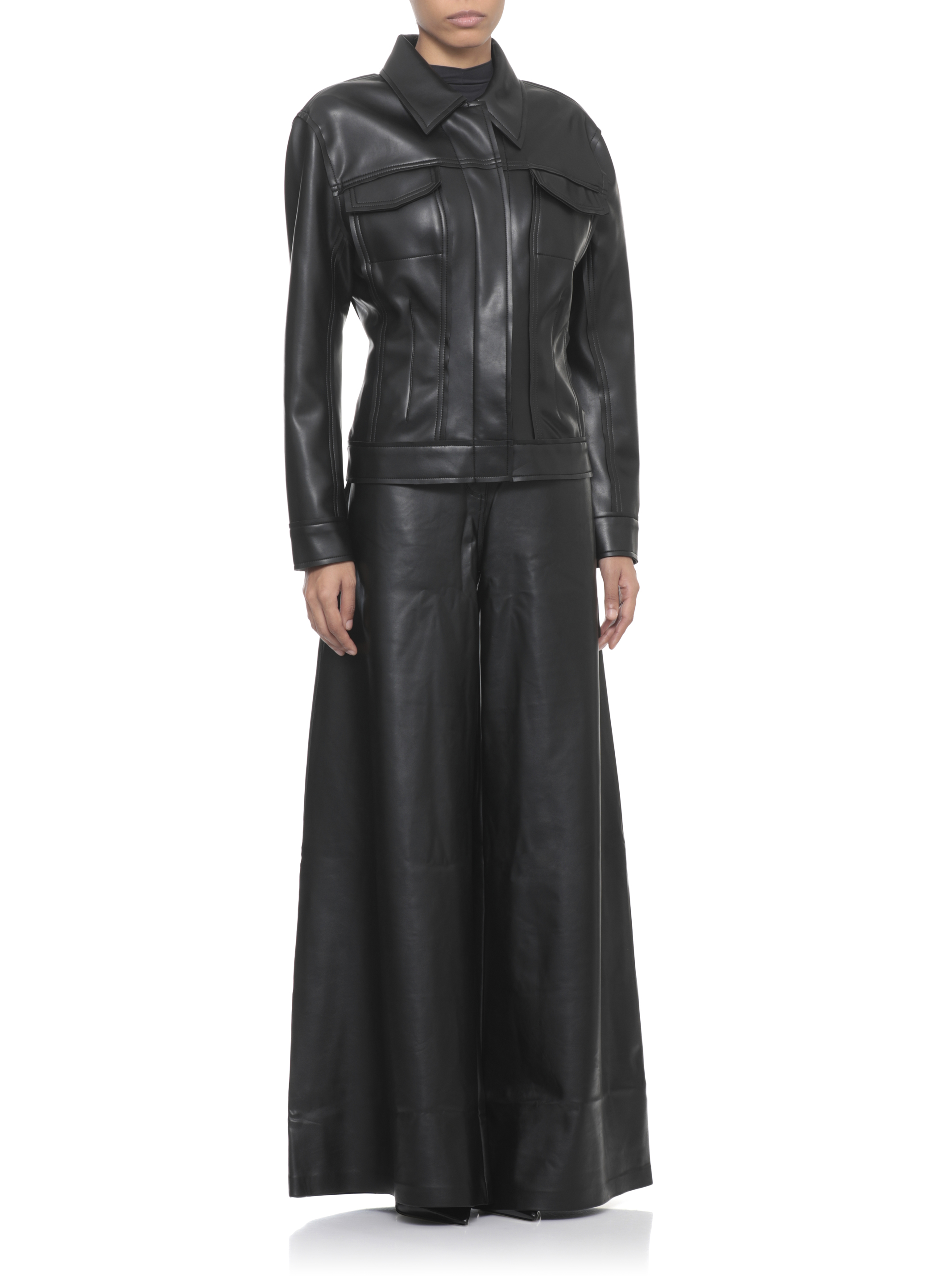 Norma Kamali Jackets Black ST3254LV014001 (NORMA KAMALI / レザー&ファージャケット・コート ) | NORMA KAMALI (ノーマカマリ)(2)