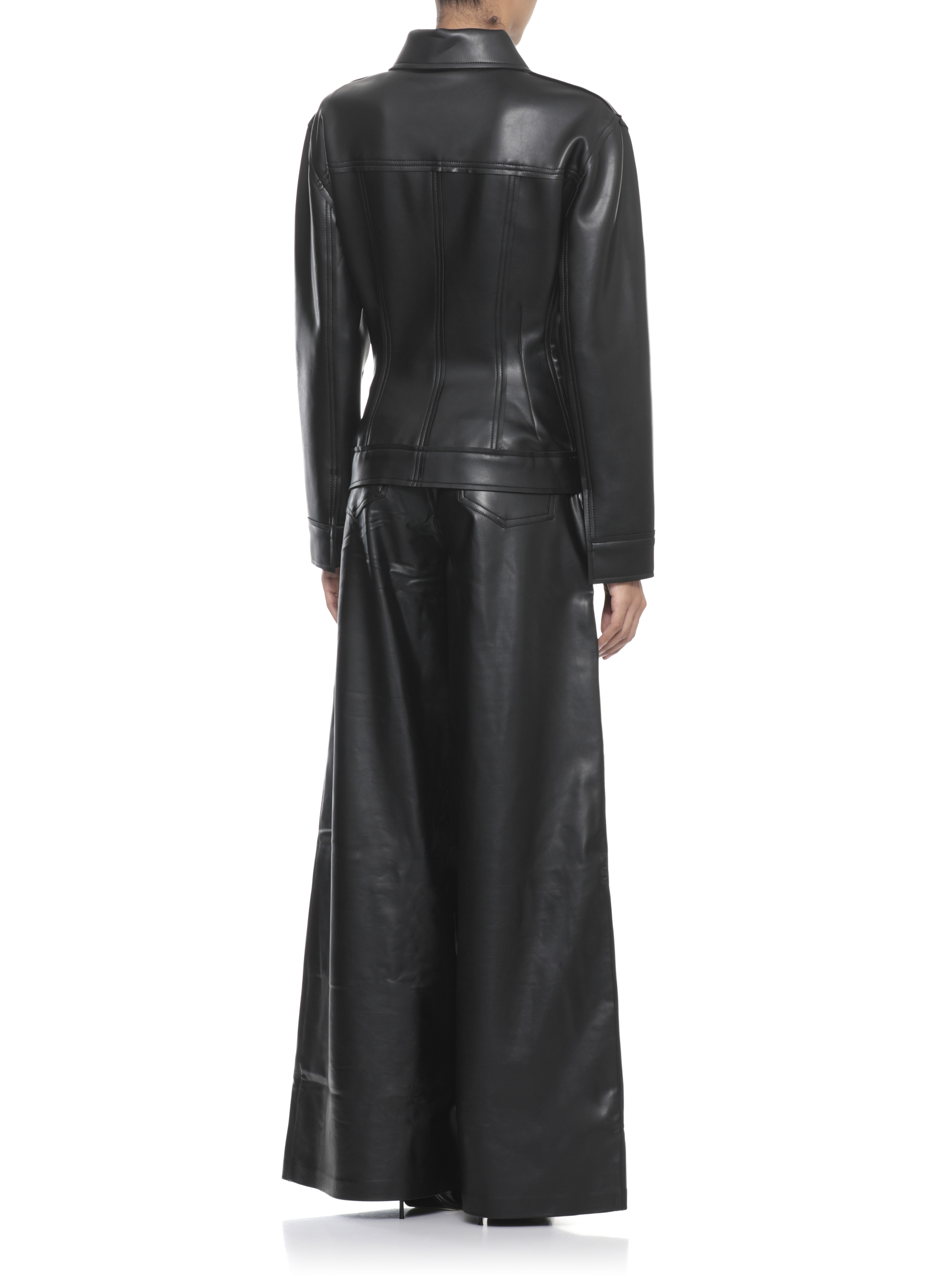 Norma Kamali Jackets Black ST3254LV014001 (NORMA KAMALI / レザー&ファージャケット・コート ) | NORMA KAMALI (ノーマカマリ)(3)