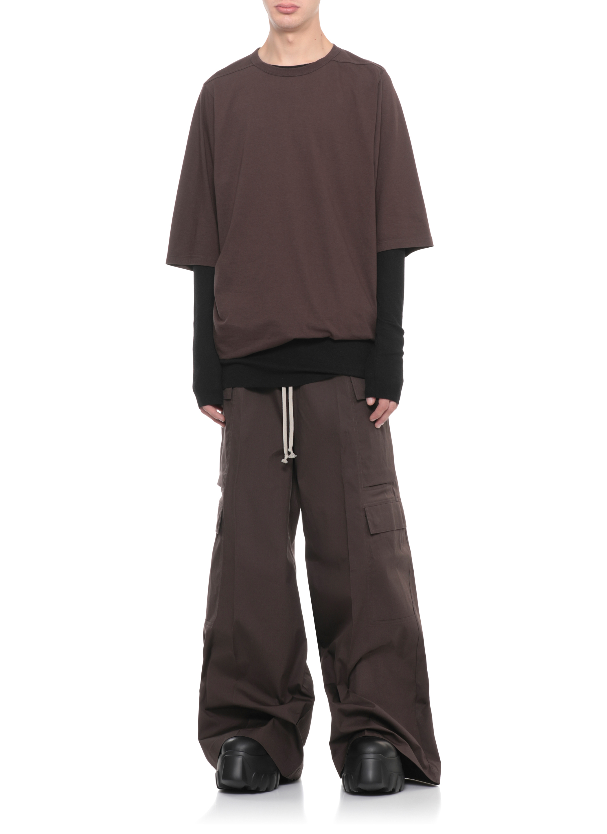 Rick Owens T-shirts and Polos Brown RU02E1274JA78 (Rick Owens / Tシャツ・カットソー ) | Rick Owens (リック オウエンス)(4)