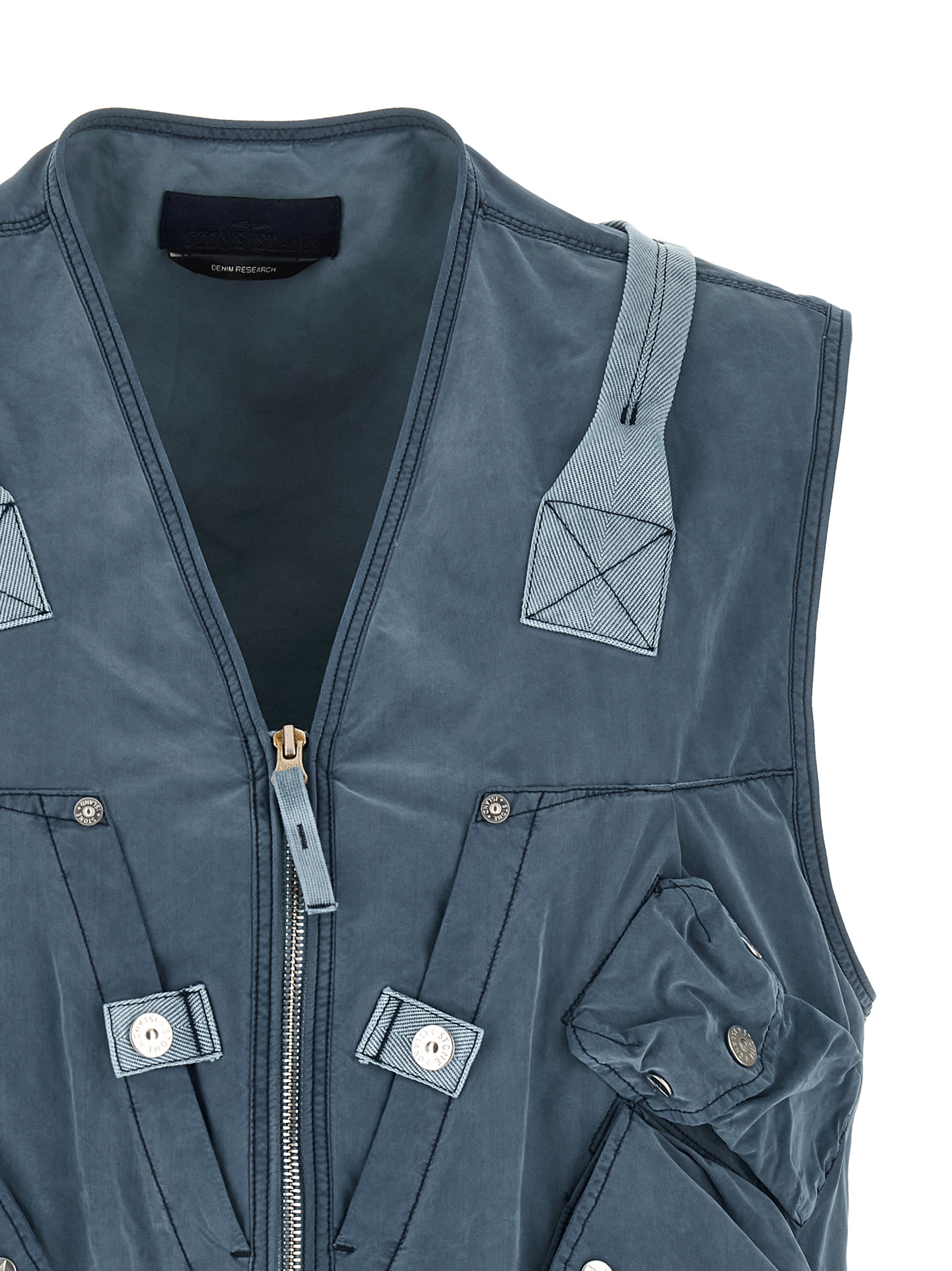'G100016 David Light Indigo-Tc' vest K2S15G100016S0J14V0021 (STONE ISLAND / ベスト ) | STONE ISLAND (ストーンアイランド)(2)