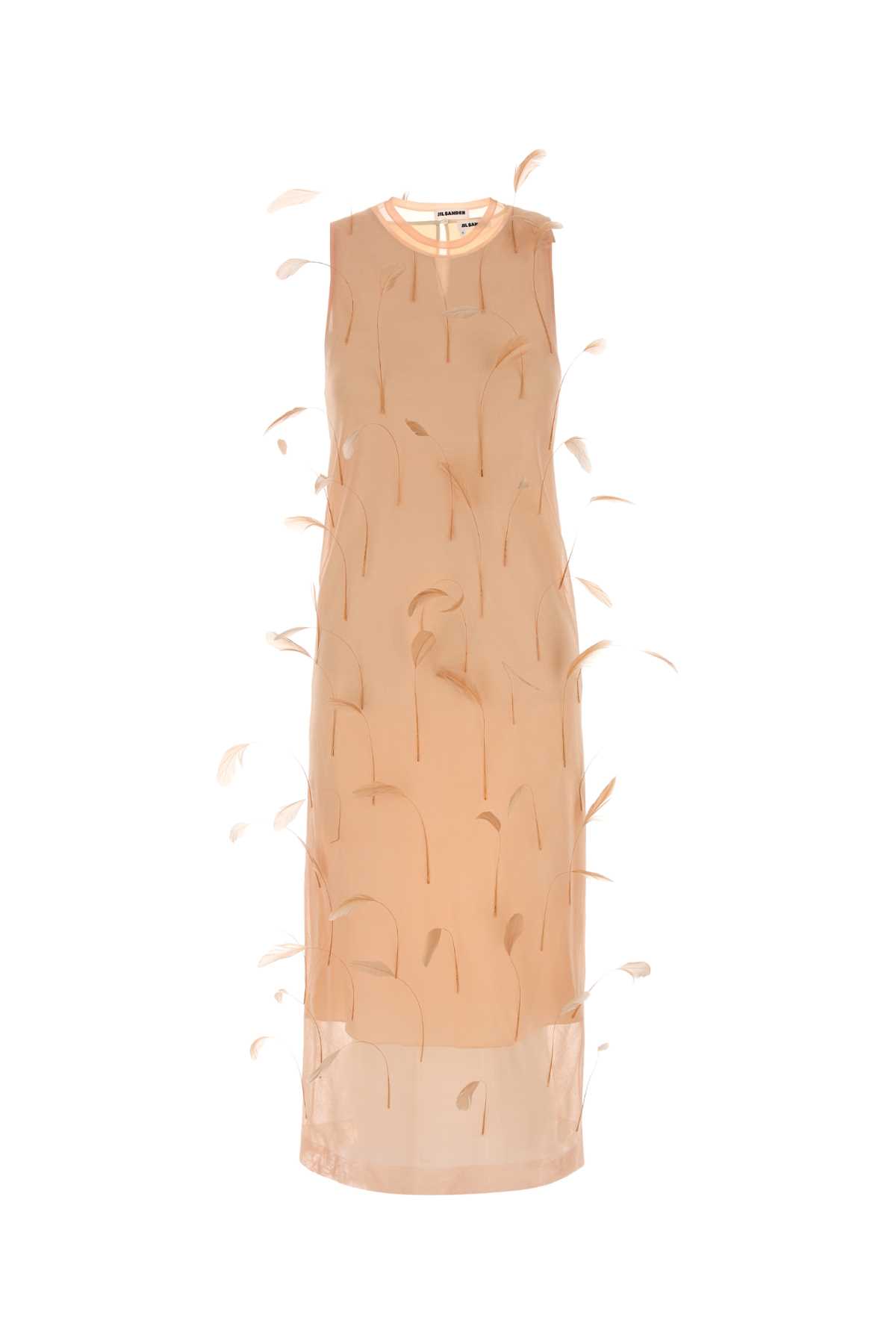 Salmon silk dress J03CT0548J16141679 (Jil Sander / ワンピース・ドレス・オールインワン ) | Jil Sander (ジルサンダー)