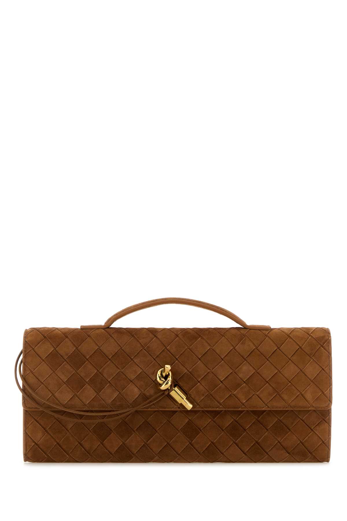 Caramel suede Andiamo handbag 741511V60F12599 (Bottega Veneta / クラッチバッグ・ポーチ ) | Bottega Veneta (ボッテガ・ヴェネタ)