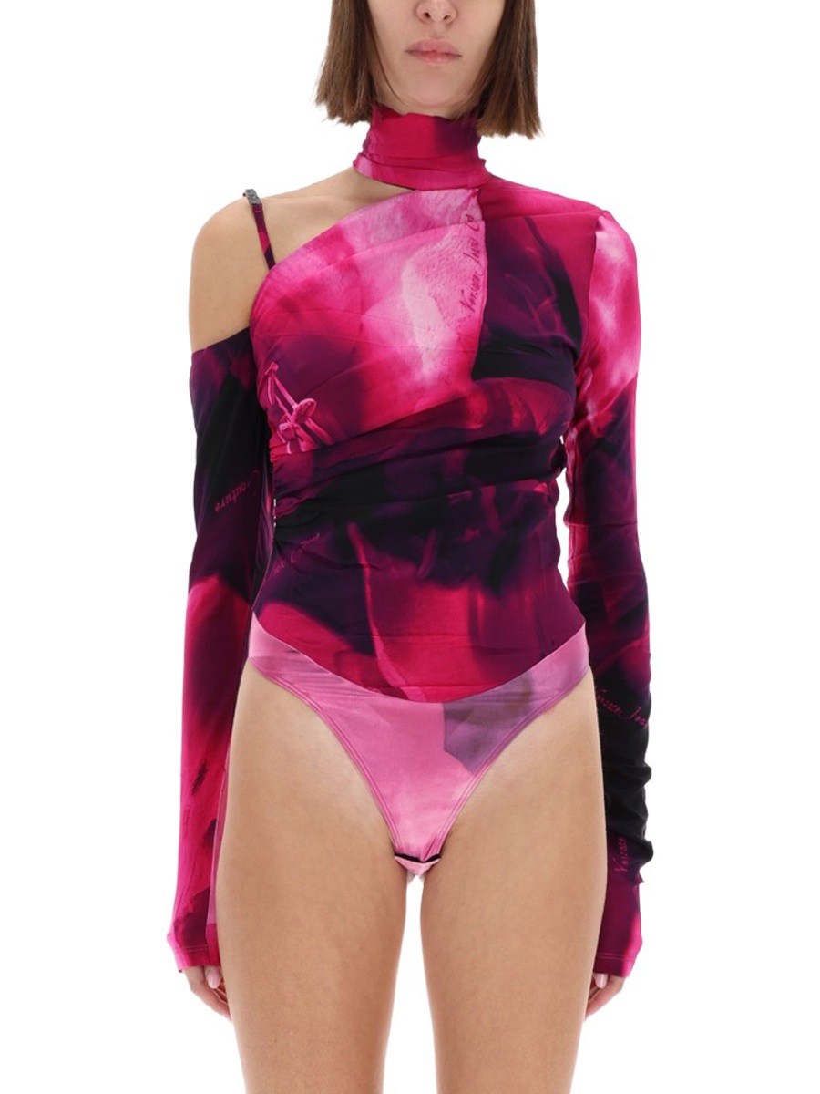 ONE-SHOULDER BODY TOP 79HAM208NS571474 (VERSACE JEANS COUTURE / ボディスーツ ) | VERSACE JEANS COUTURE (ヴェルサーチェ ジーンズ クチュール)