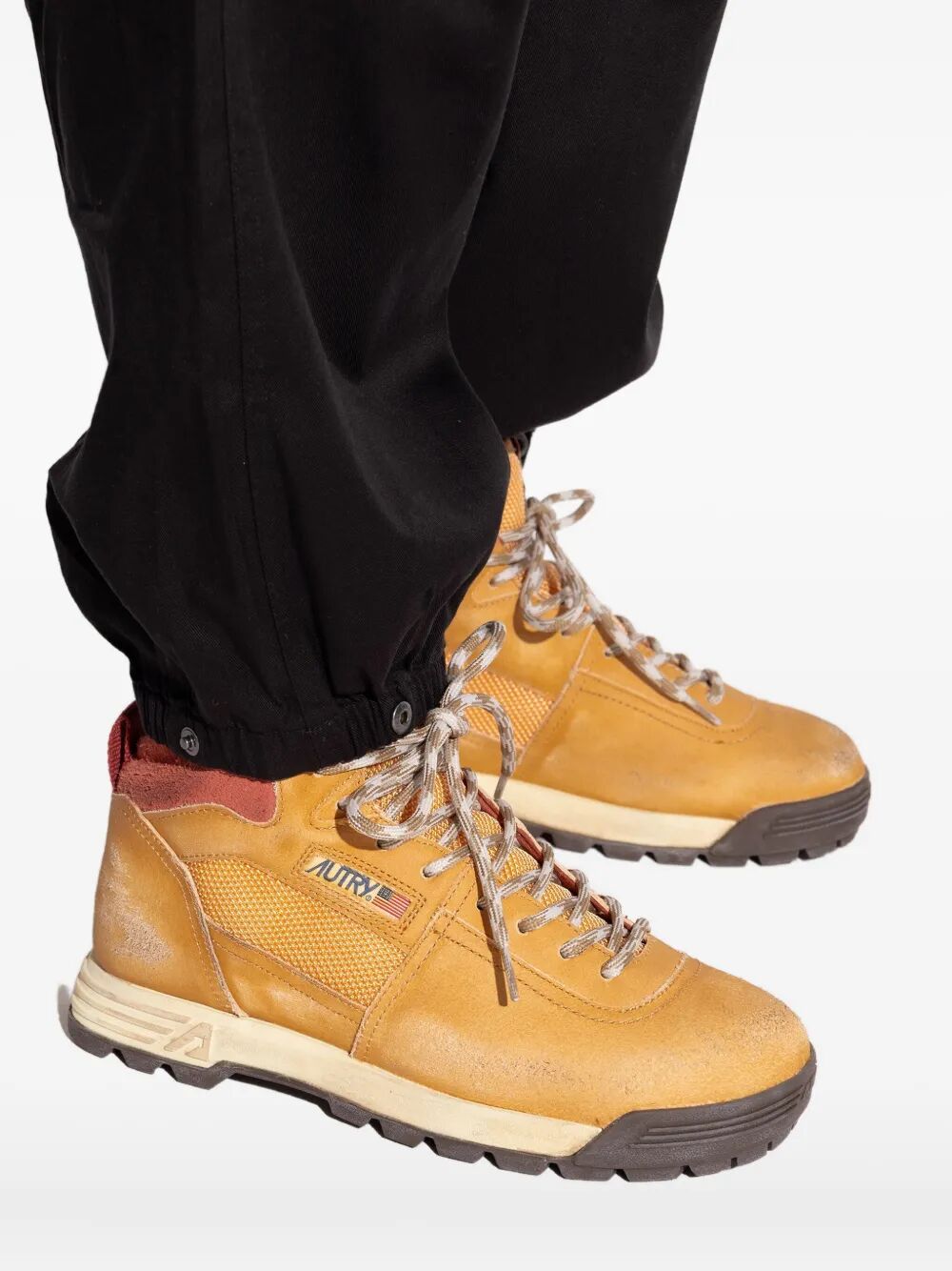 ALGA MID WORN-OUT EFFECT SUEDE SNEAKERS HBMWSF02PEACHDUSKY (AUTRY / ブーツ ) | AUTRY (オートリー)(1)