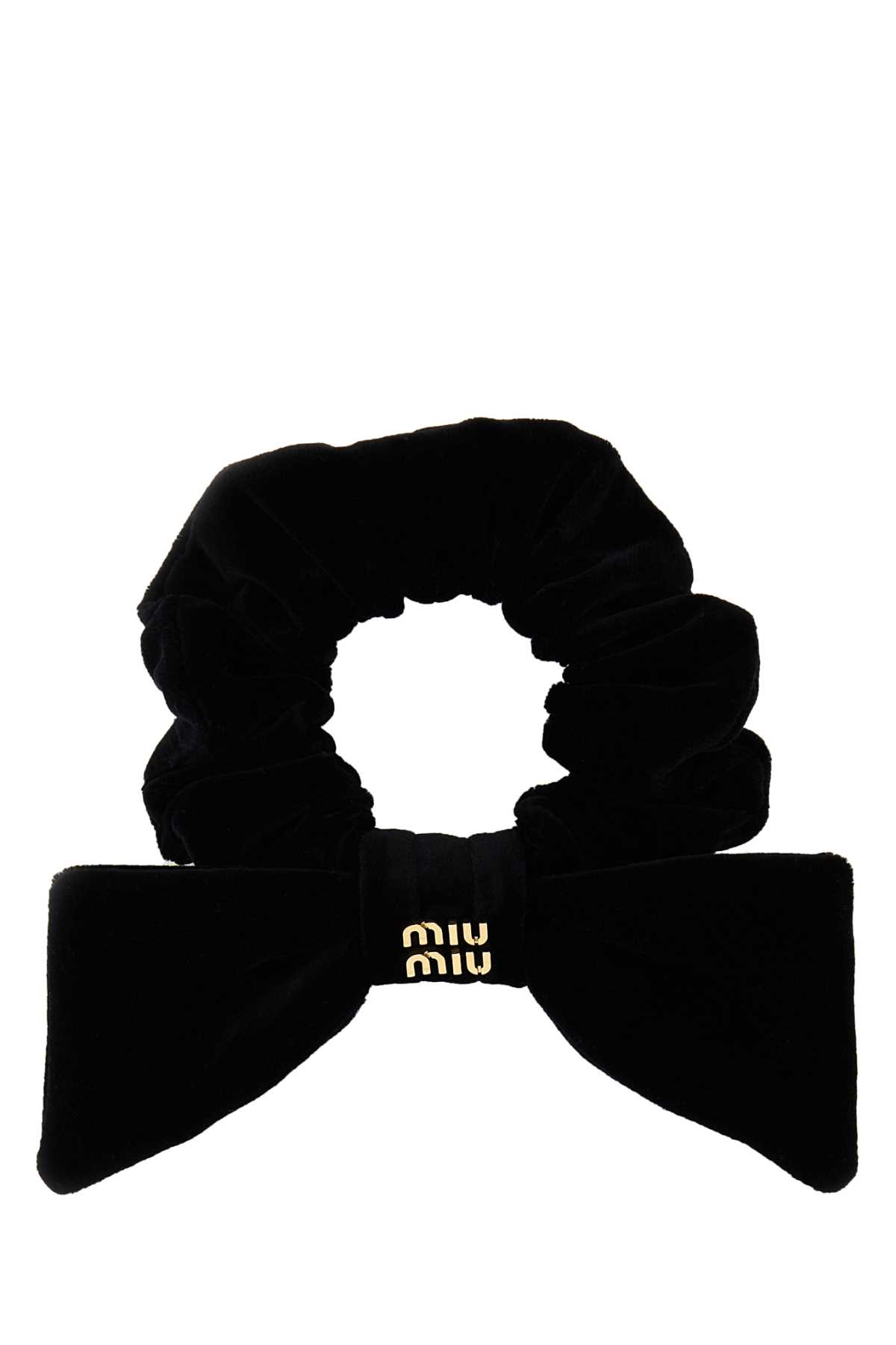 Black velvet scrunchie 5IF181068F0002 (MIU MIU / ヘッドアクセサリー ) | MIU MIU (ミュウミュウ)