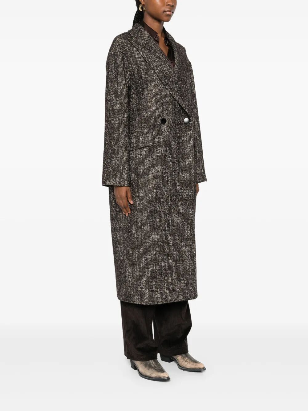 LINDEN DOUBLE-BREASTED WOOL COAT LINDEN340319EM871 (TAGLIATORE / コート ) | TAGLIATORE (タリアトーレ)(1)