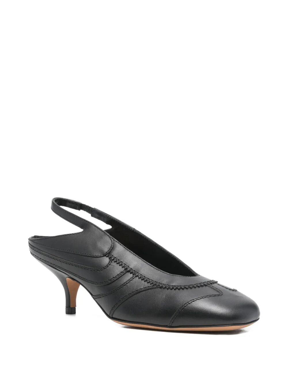 LEATHER SLINGBACK PUMPS WITH TOPSTITCHED DETAILS WS252011741102900 (Dries Van Noten / パンプス・ハイヒール ) | Dries Van Noten (ドリスヴァンノッテン)(1)